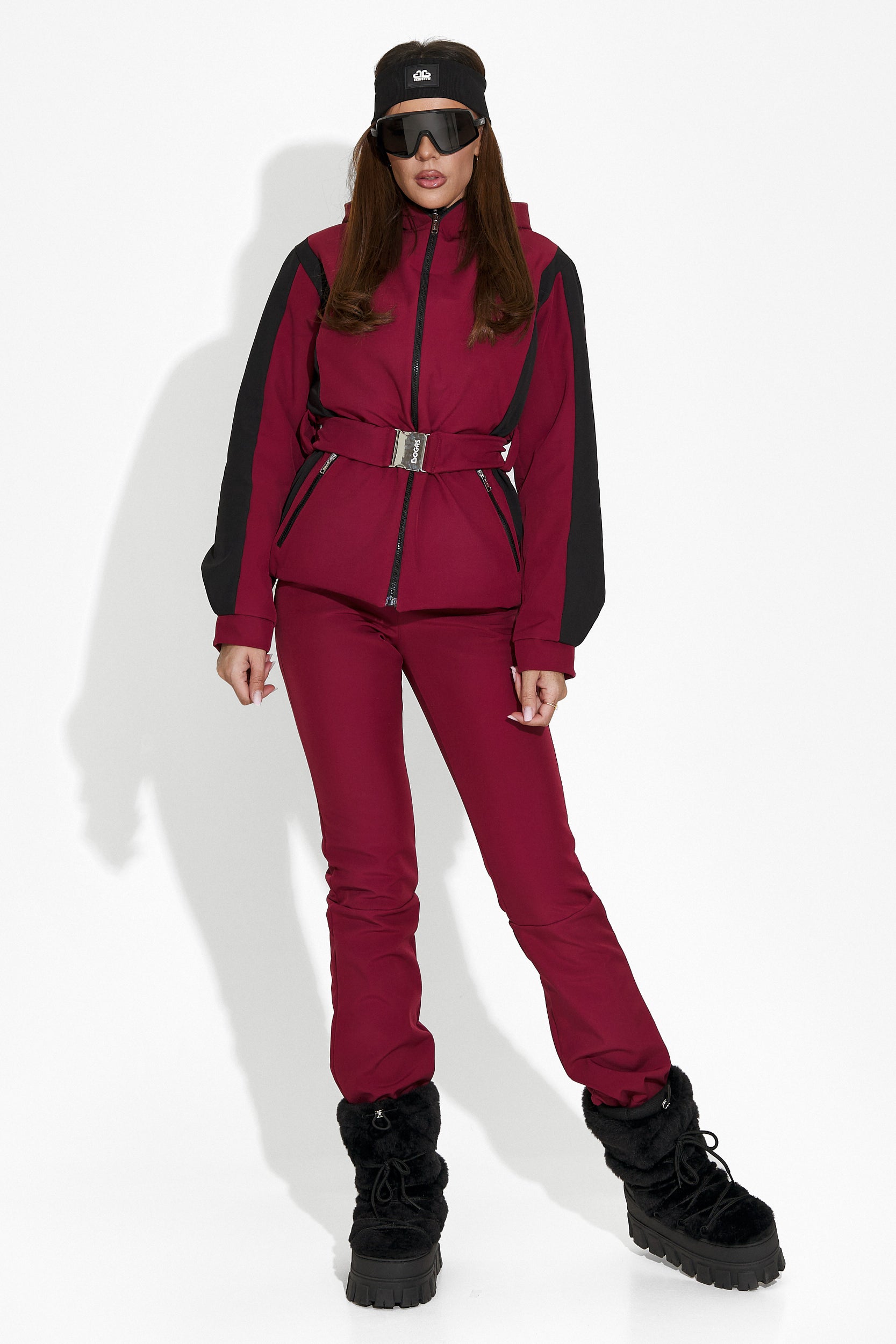 Pantaloni ski dama burgundy Lorya Bogas