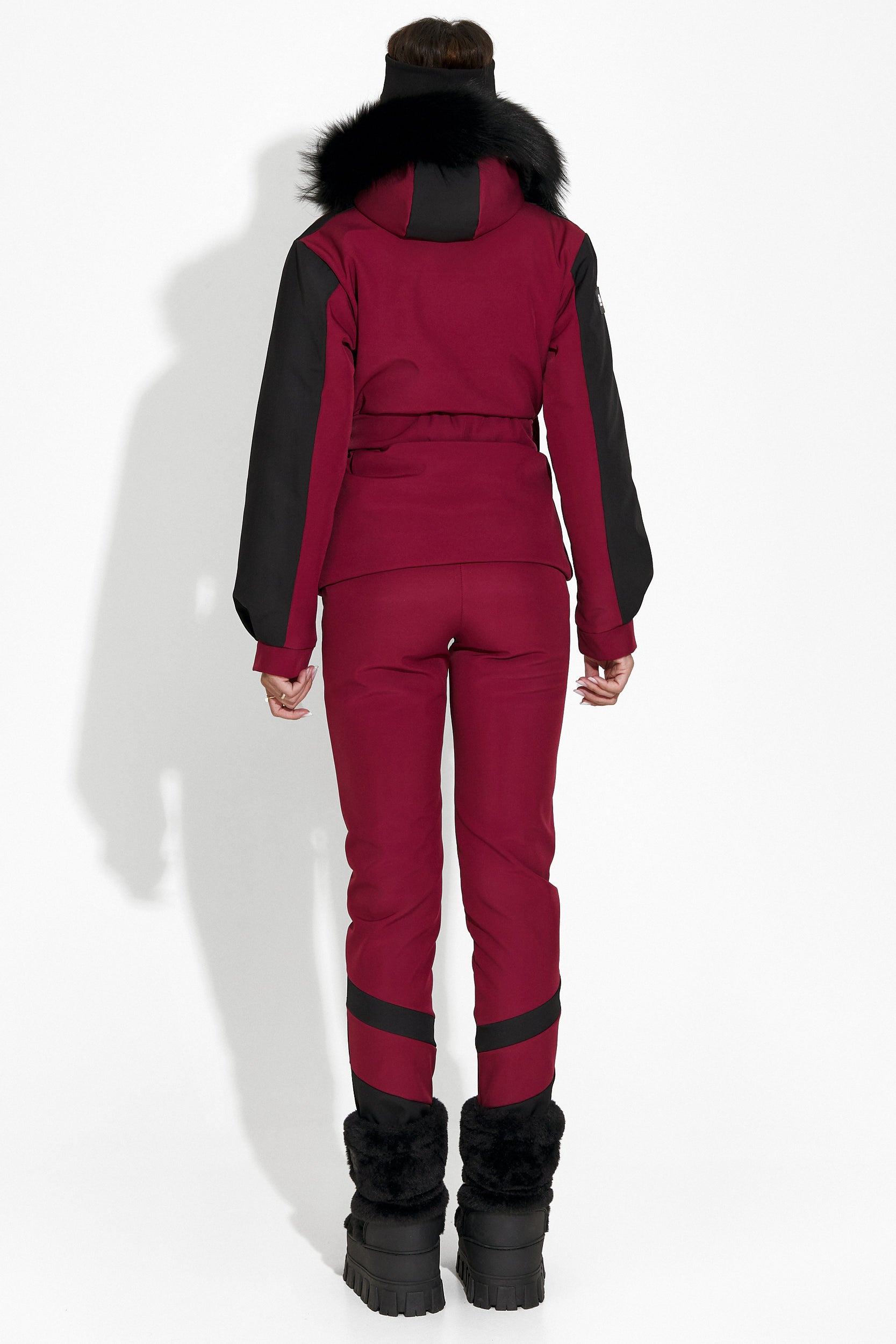 Pantaloni ski dama burgundy Lorya Bogas