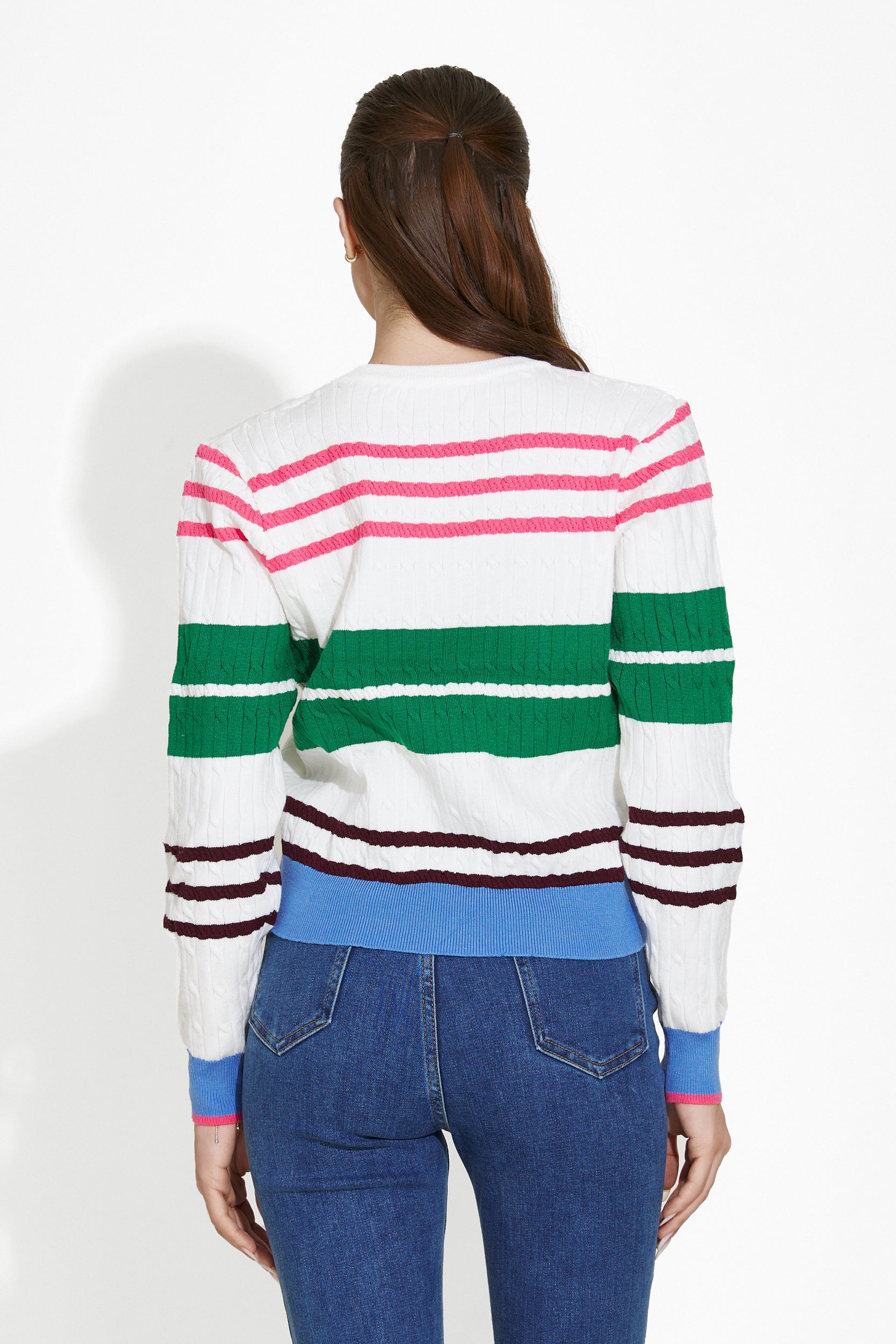 Pulover dama alb Odores Bogas