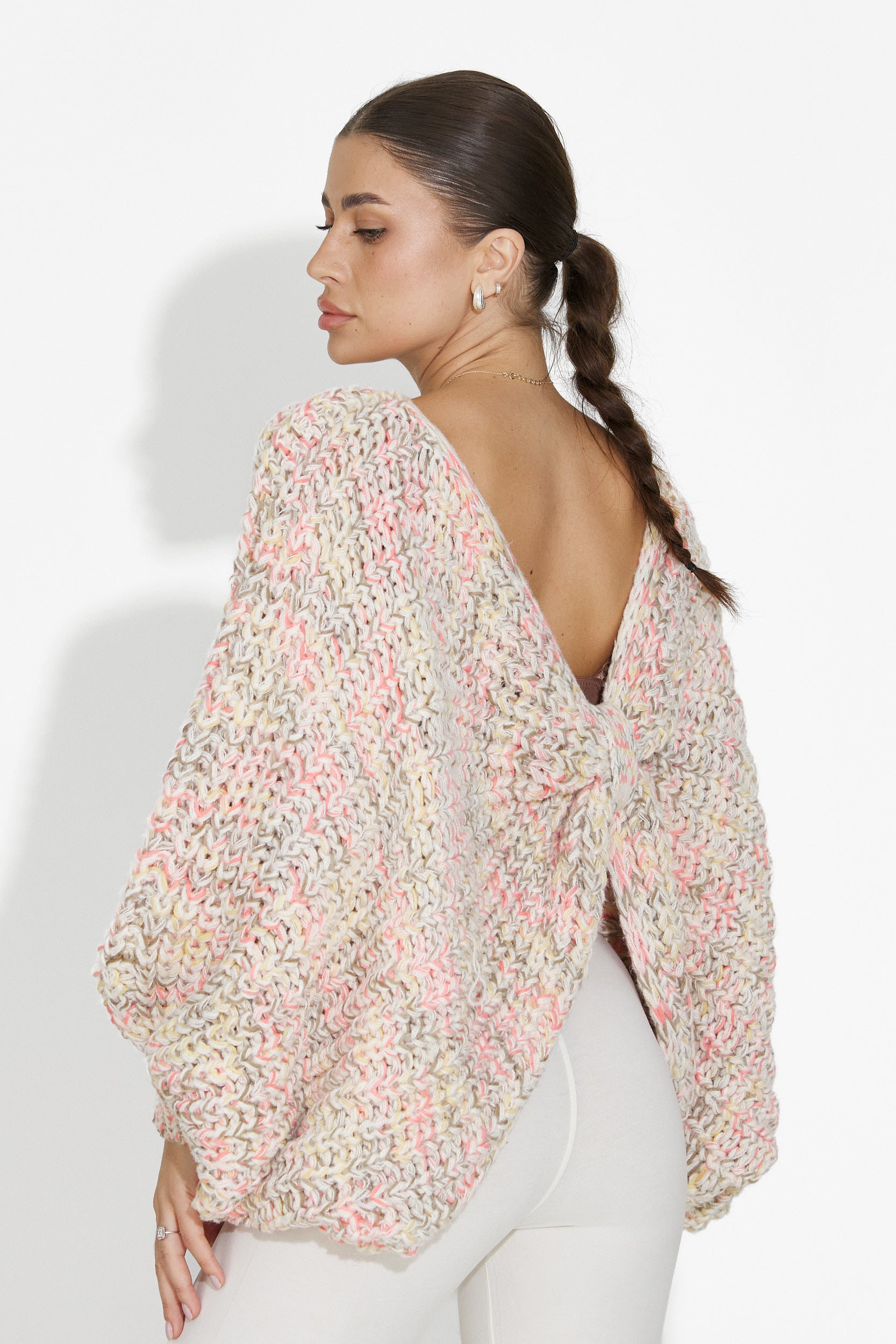 Pulover dama casual roz Miralis Bogas