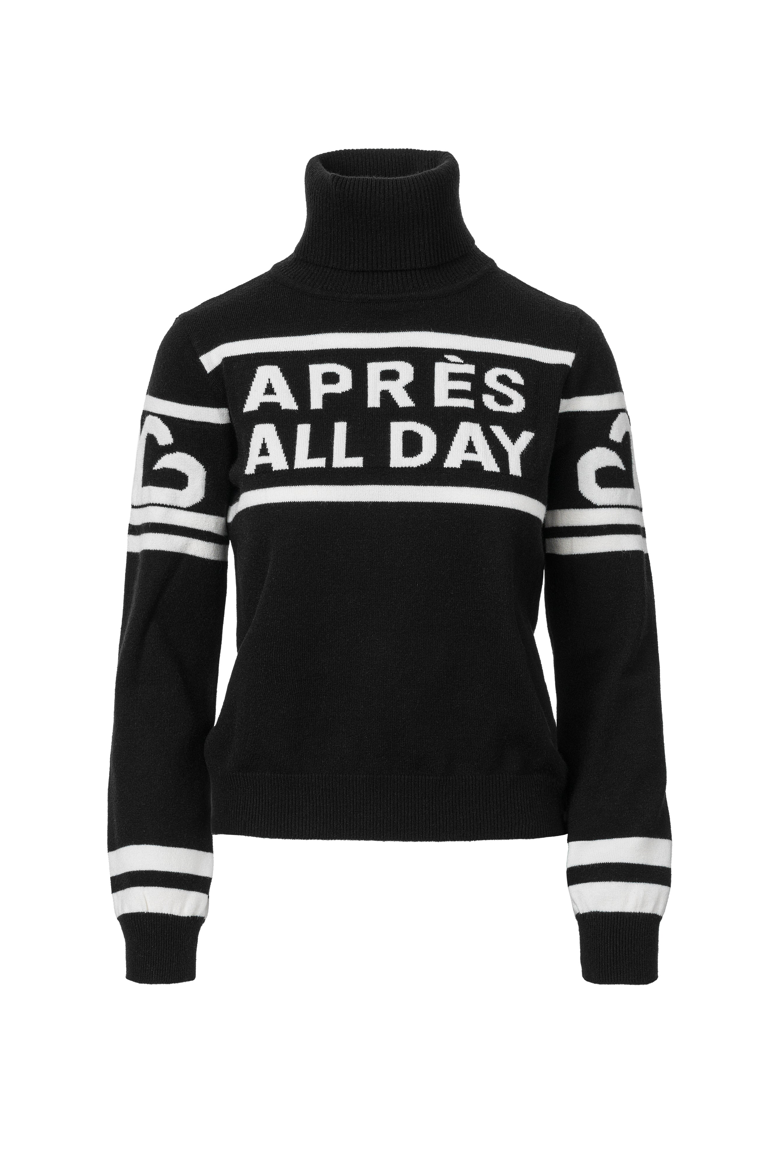 Pulover ski dama negru Cevina Bogas