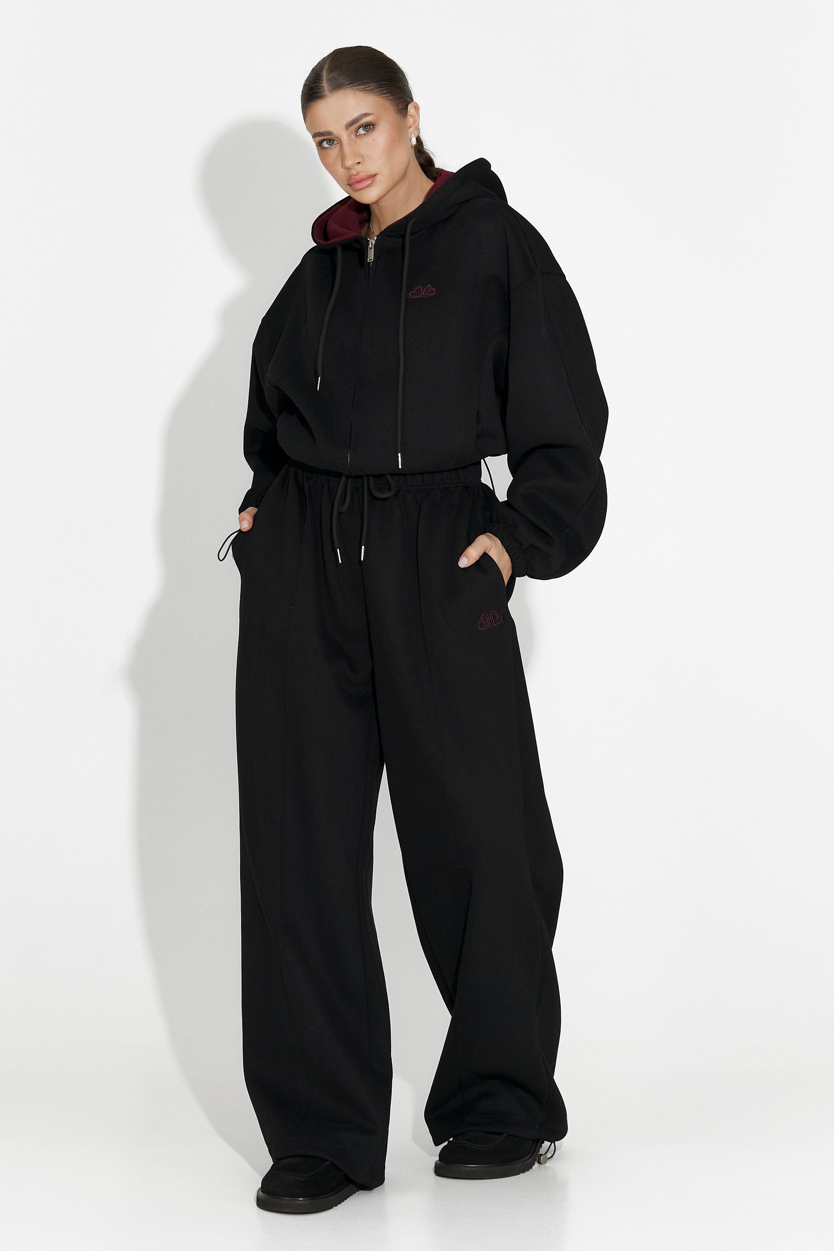 Trening dama casual negru Reica Bogas