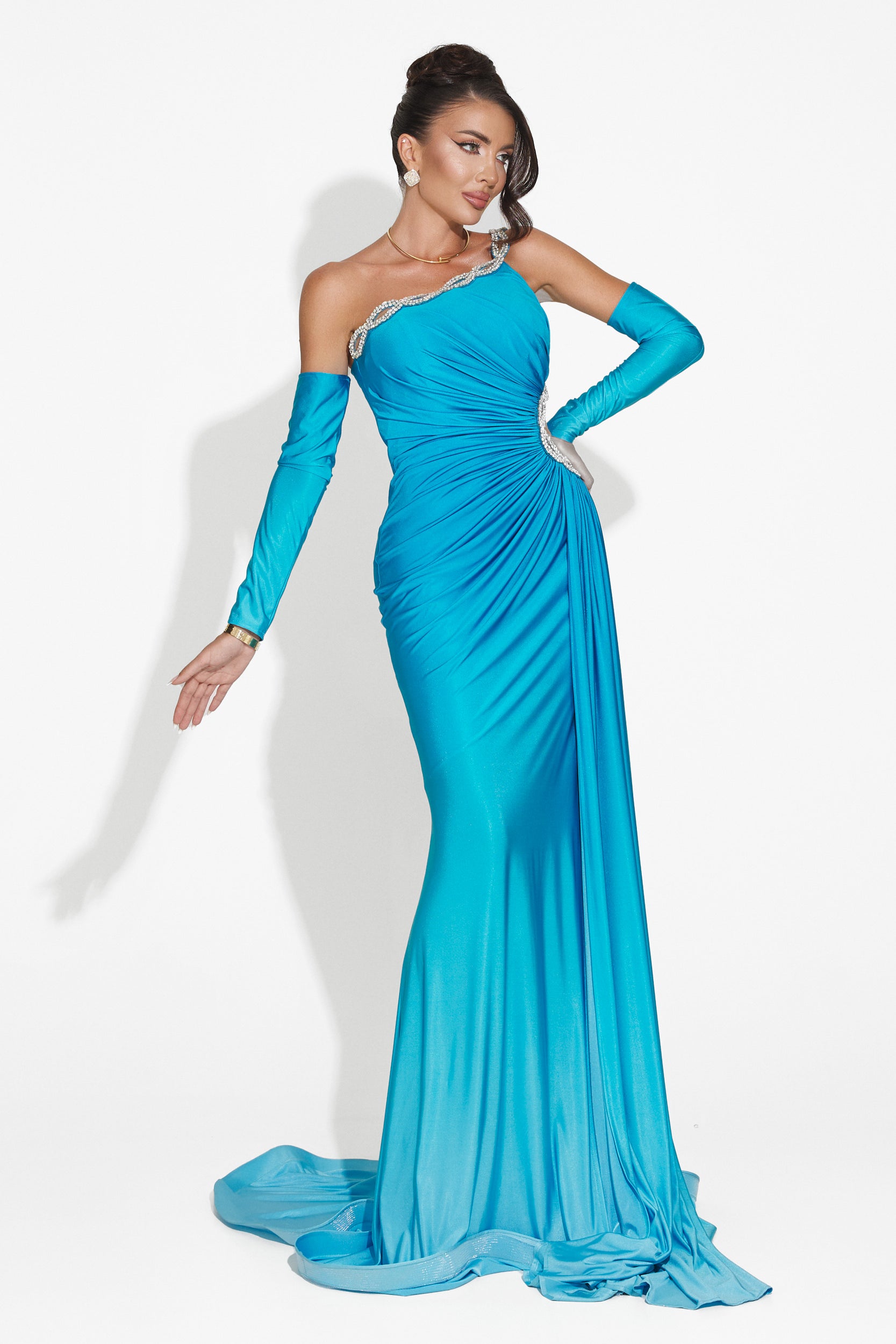 [Resigilat] Rochie dama lunga albastra Noelia Bogas