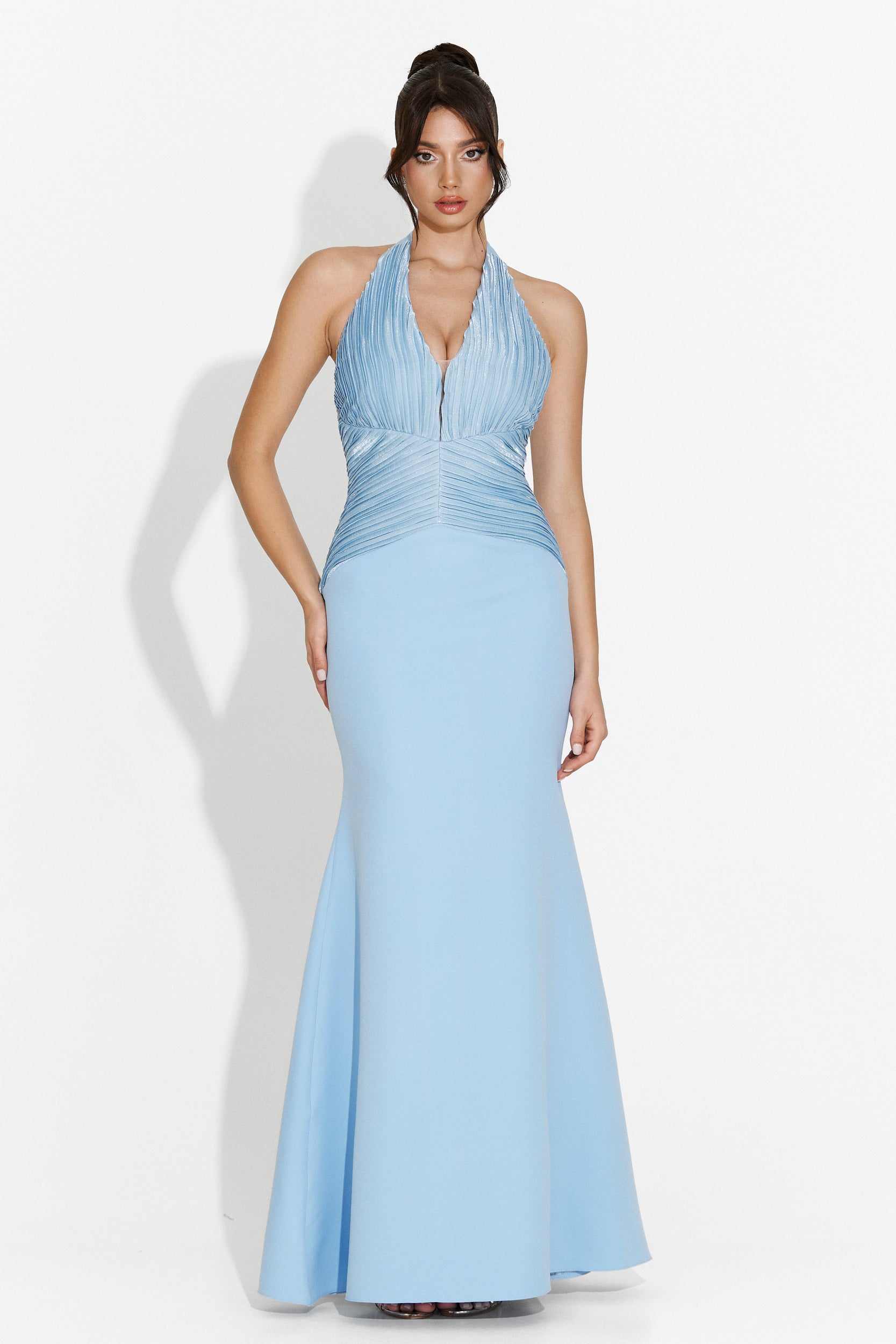 Rochie dama lunga bleu Cicy Bogas