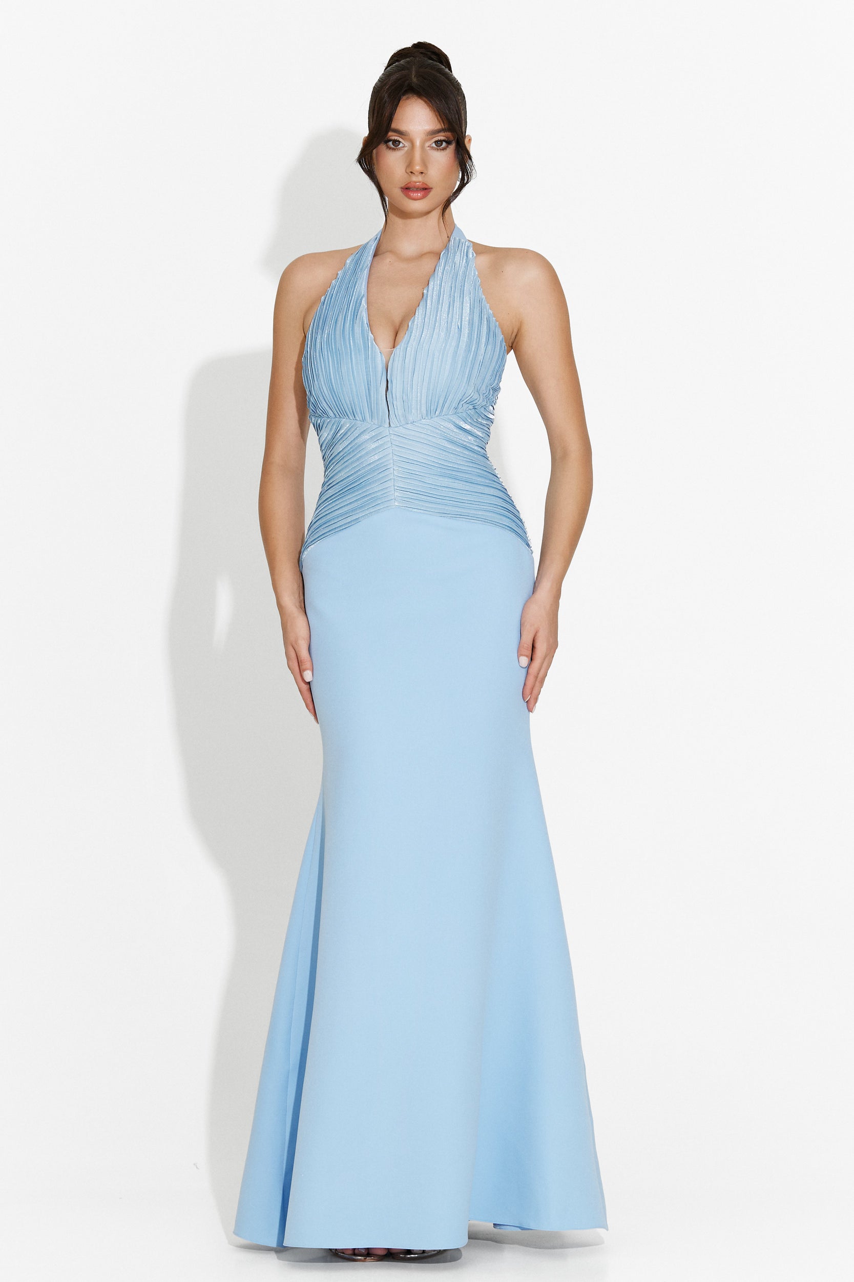 Rochie dama lunga bleu Cicy Bogas