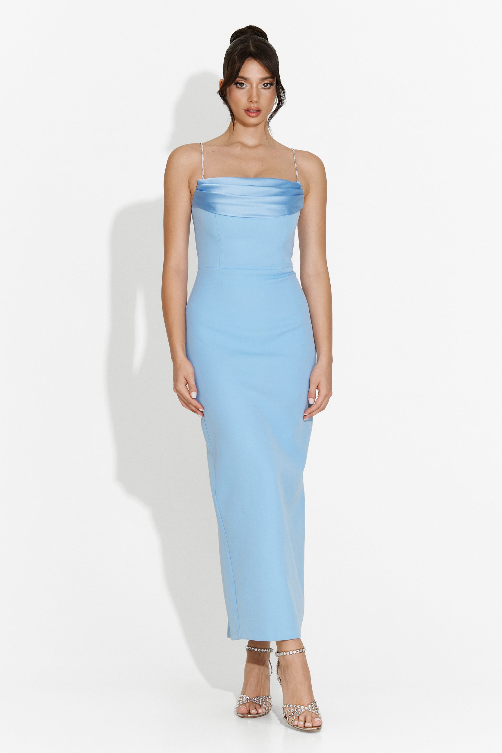 [Resigilat] Rochie dama lunga bleu Edenia Bogas