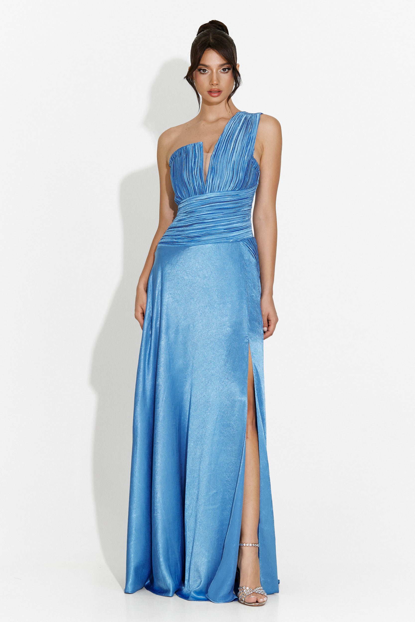 Rochie dama lunga bleu Kamilya Bogas
