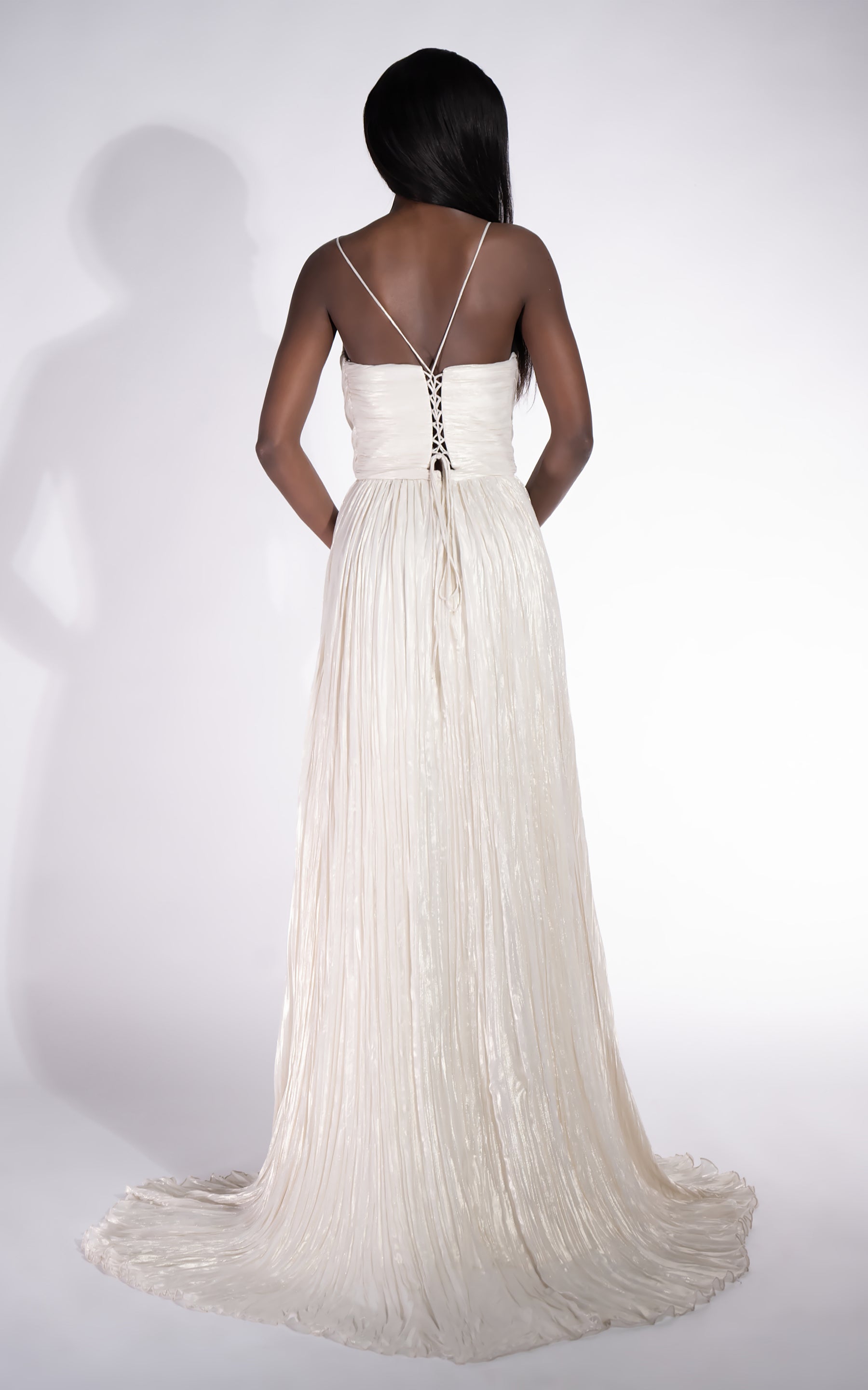 [Resigilat] Rochie dama lunga crem Edyna Bogas