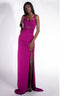 Rochie dama lunga fucsia Ingryd Bogas