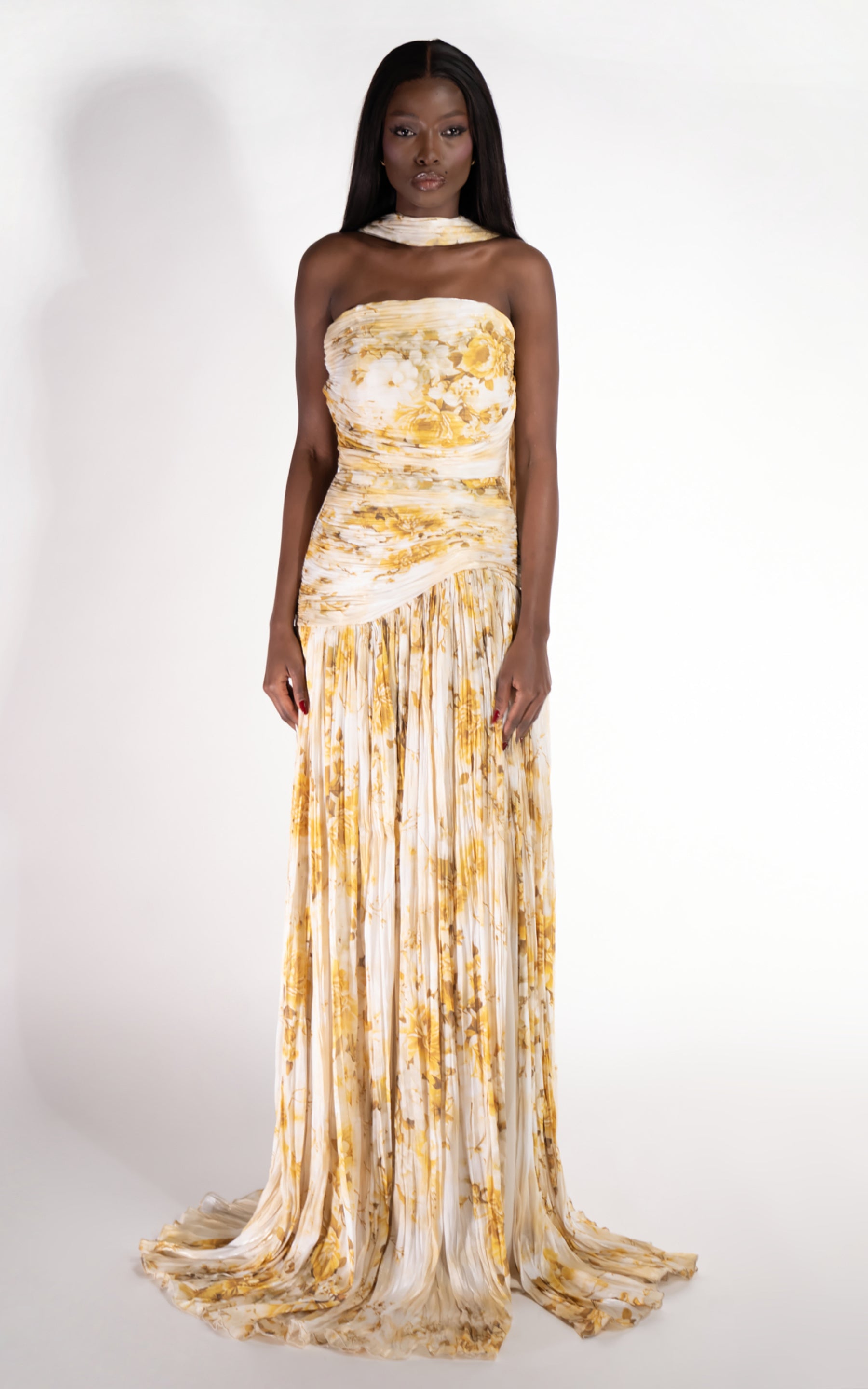 Rochie dama lunga galbena Layne Bogas