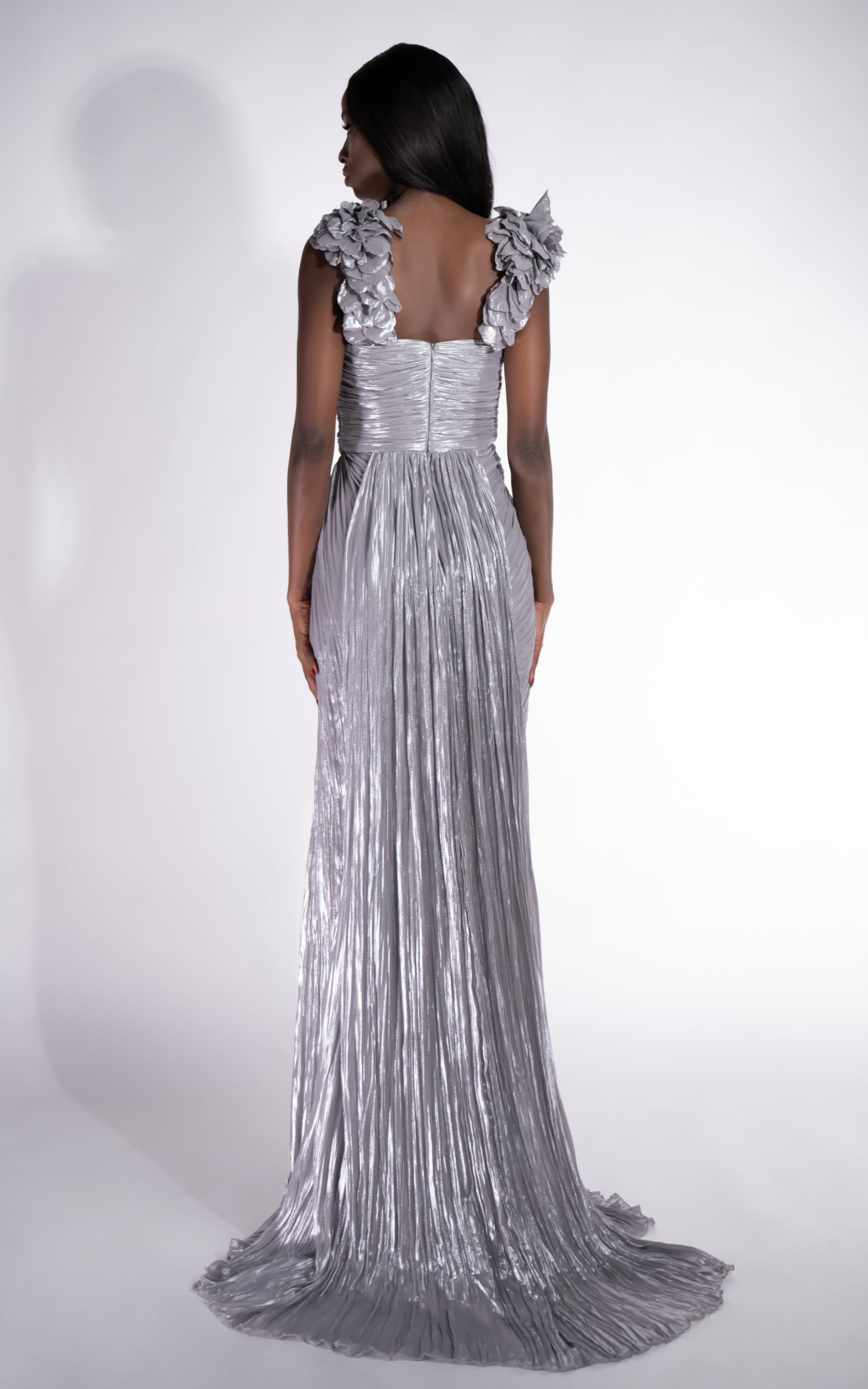 Rochie dama lunga gri Belabisa Bogas