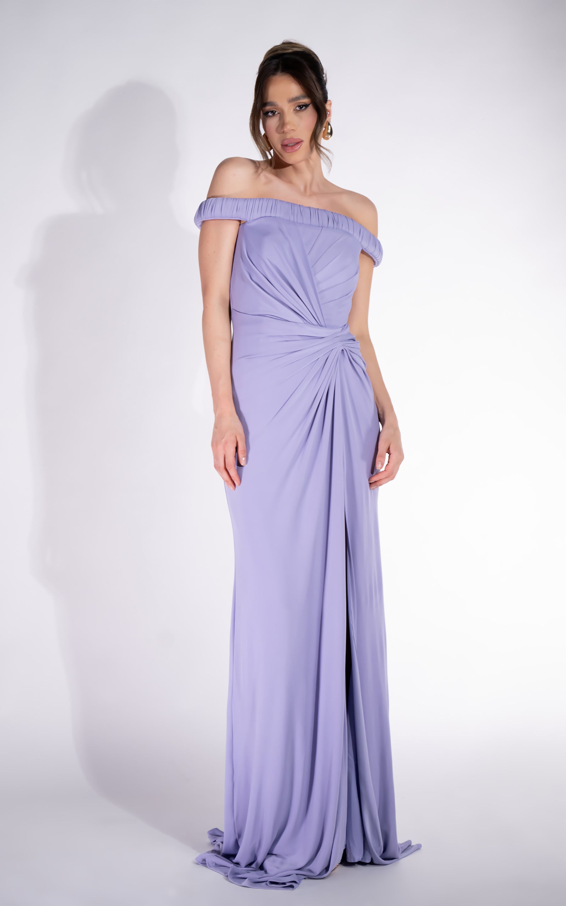 Rochie dama lunga lila Rehise Bogas