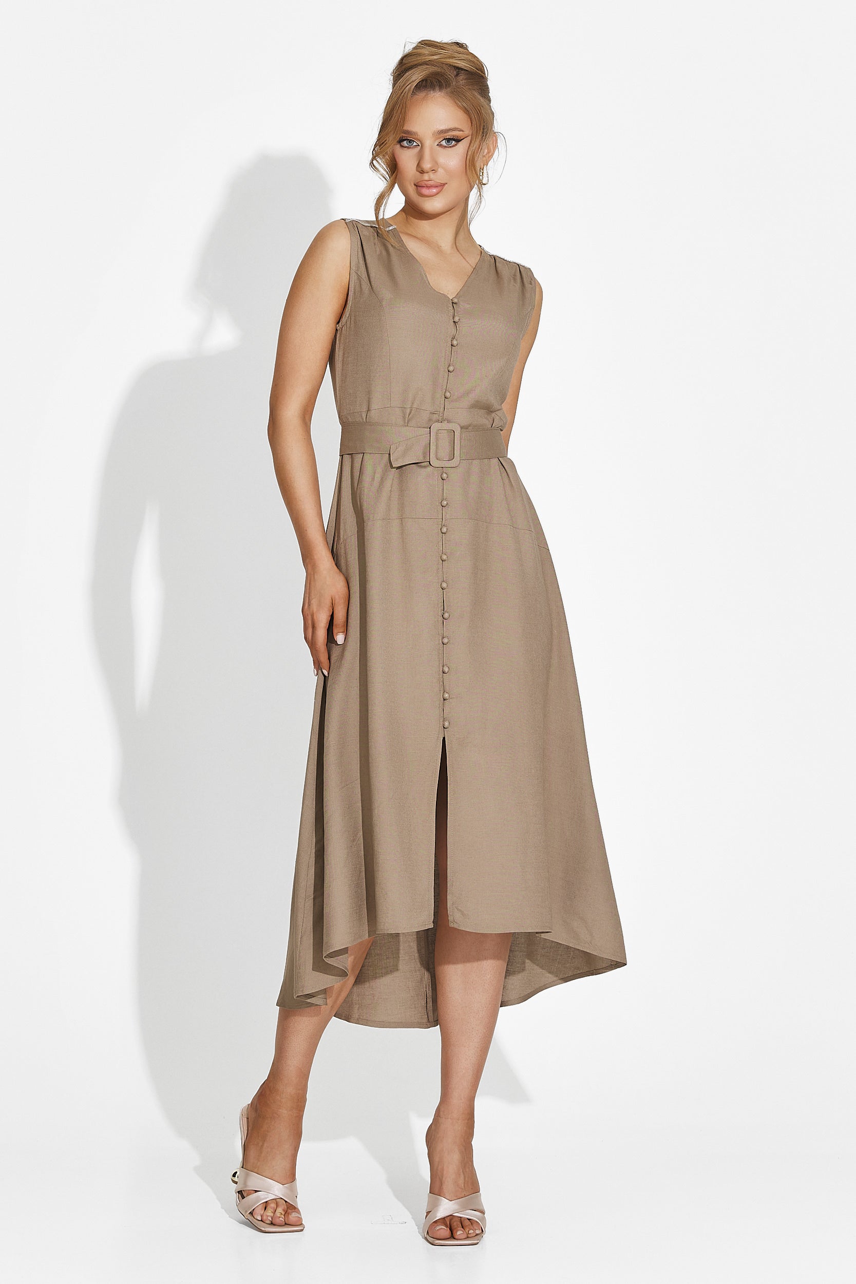 Rochie dama lunga maro Anasty Bogas