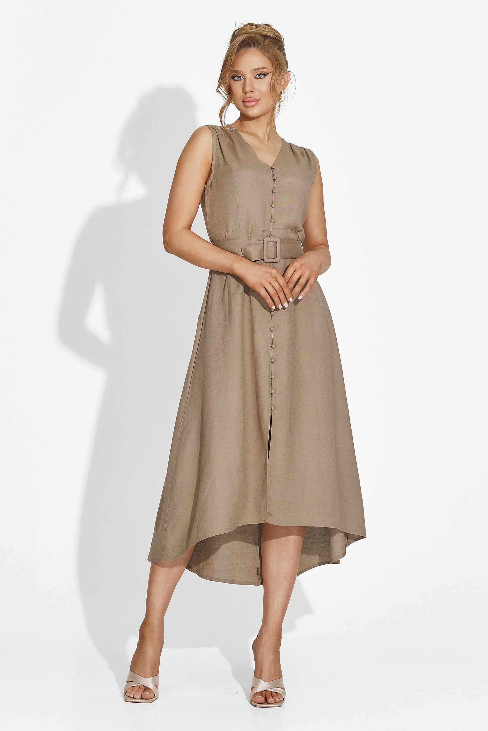 Rochie dama lunga maro Anasty Bogas