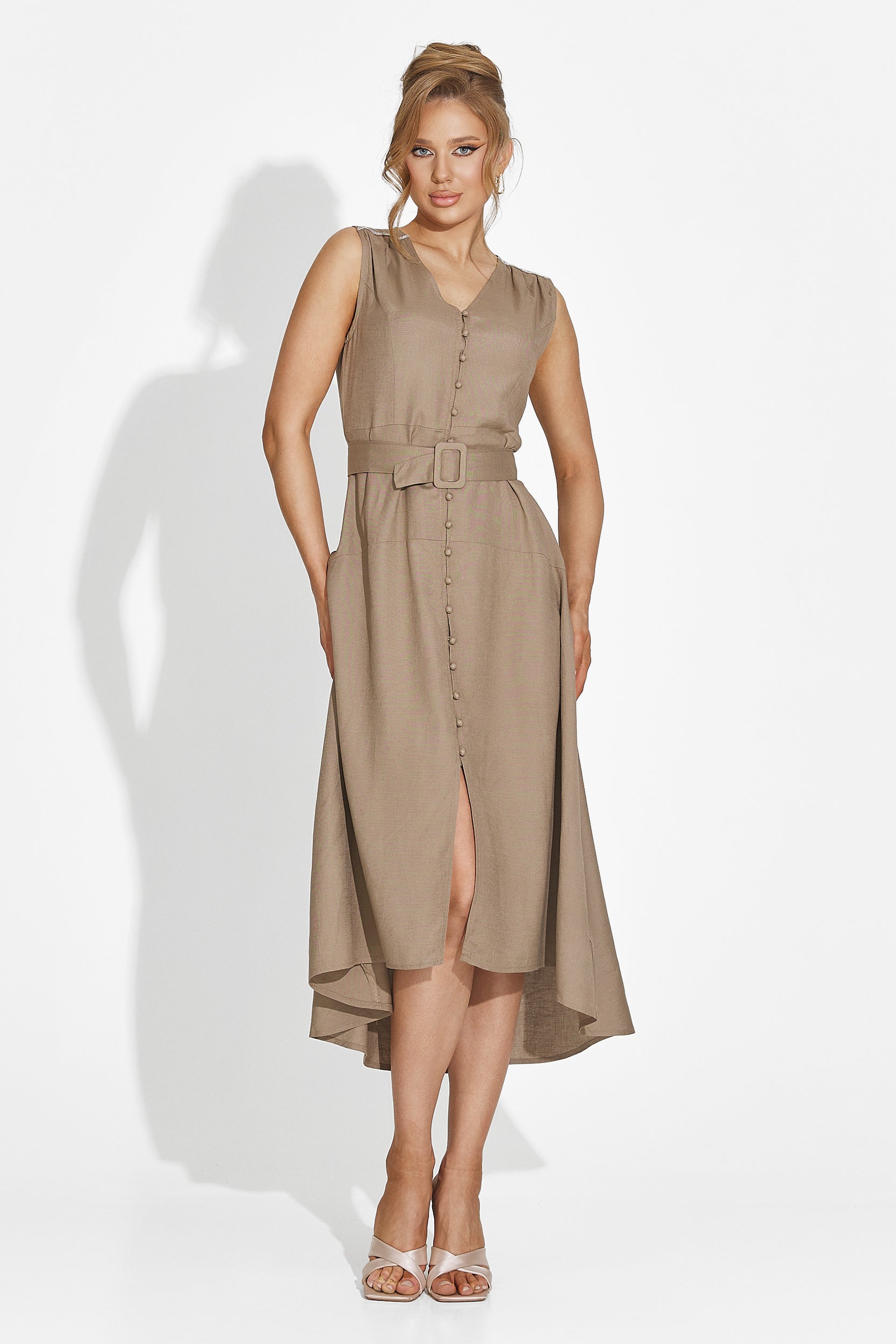 Rochie dama lunga maro Anasty Bogas