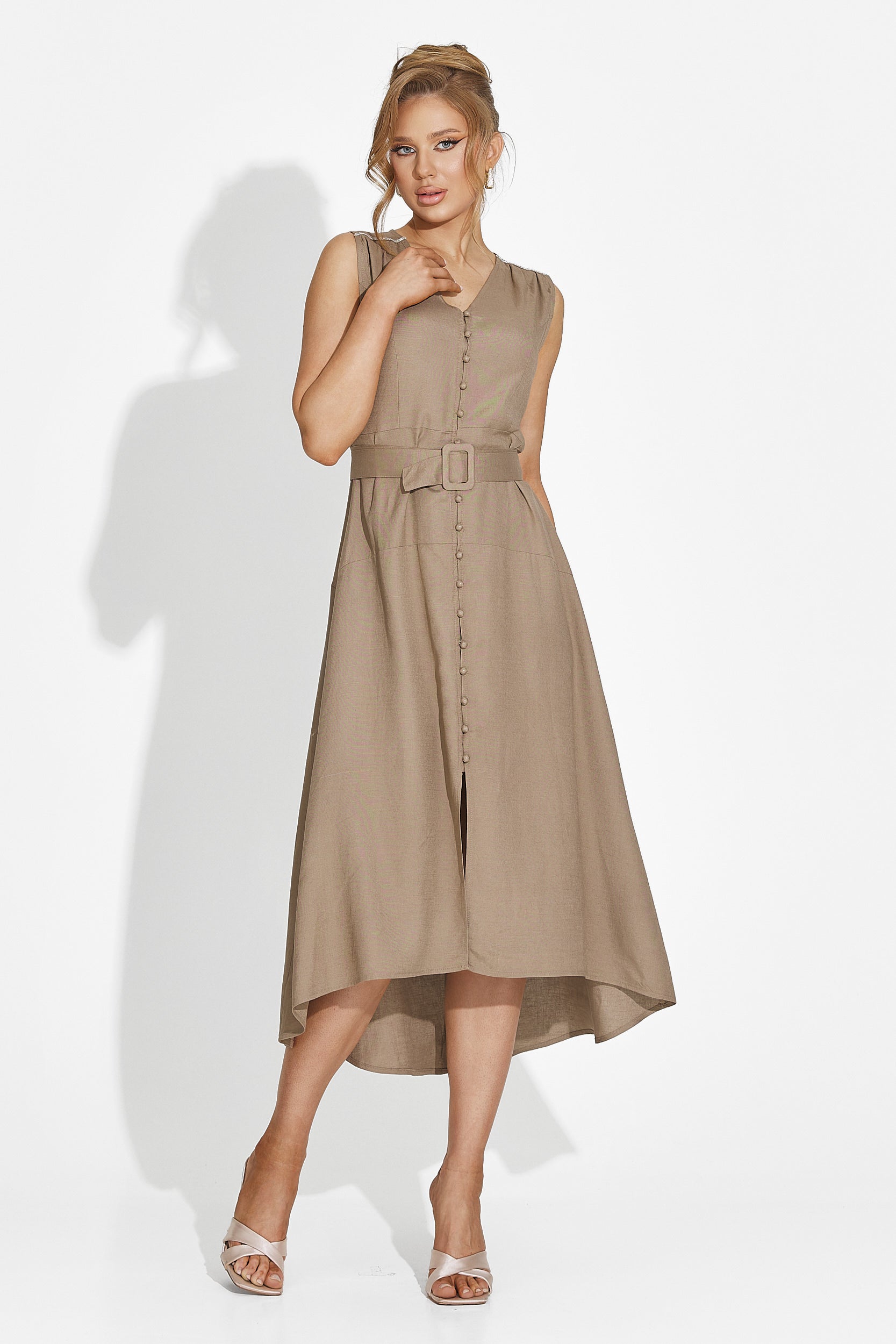 Rochie dama lunga maro Anasty Bogas