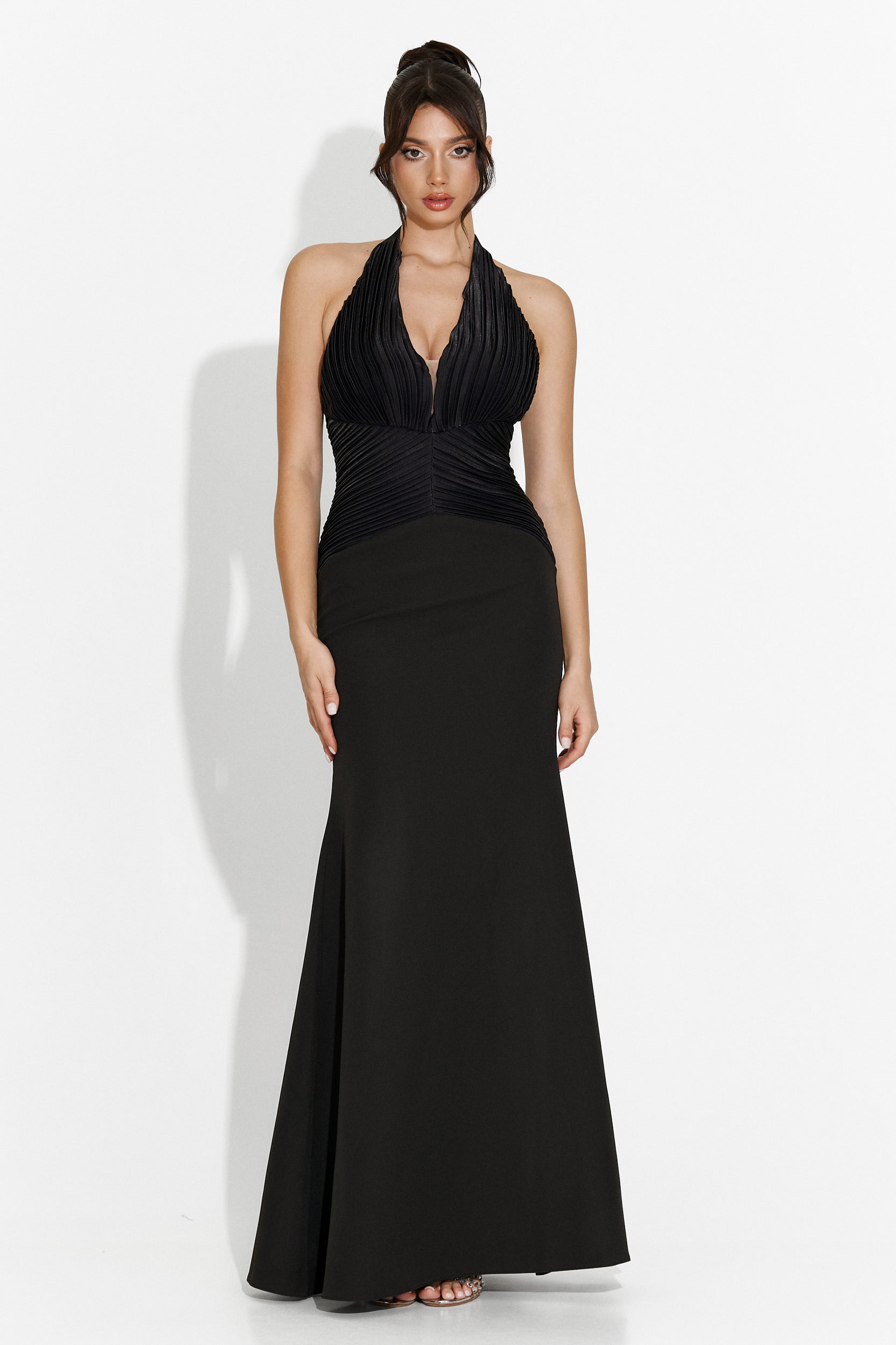 Rochie dama lunga neagra Cicy Bogas