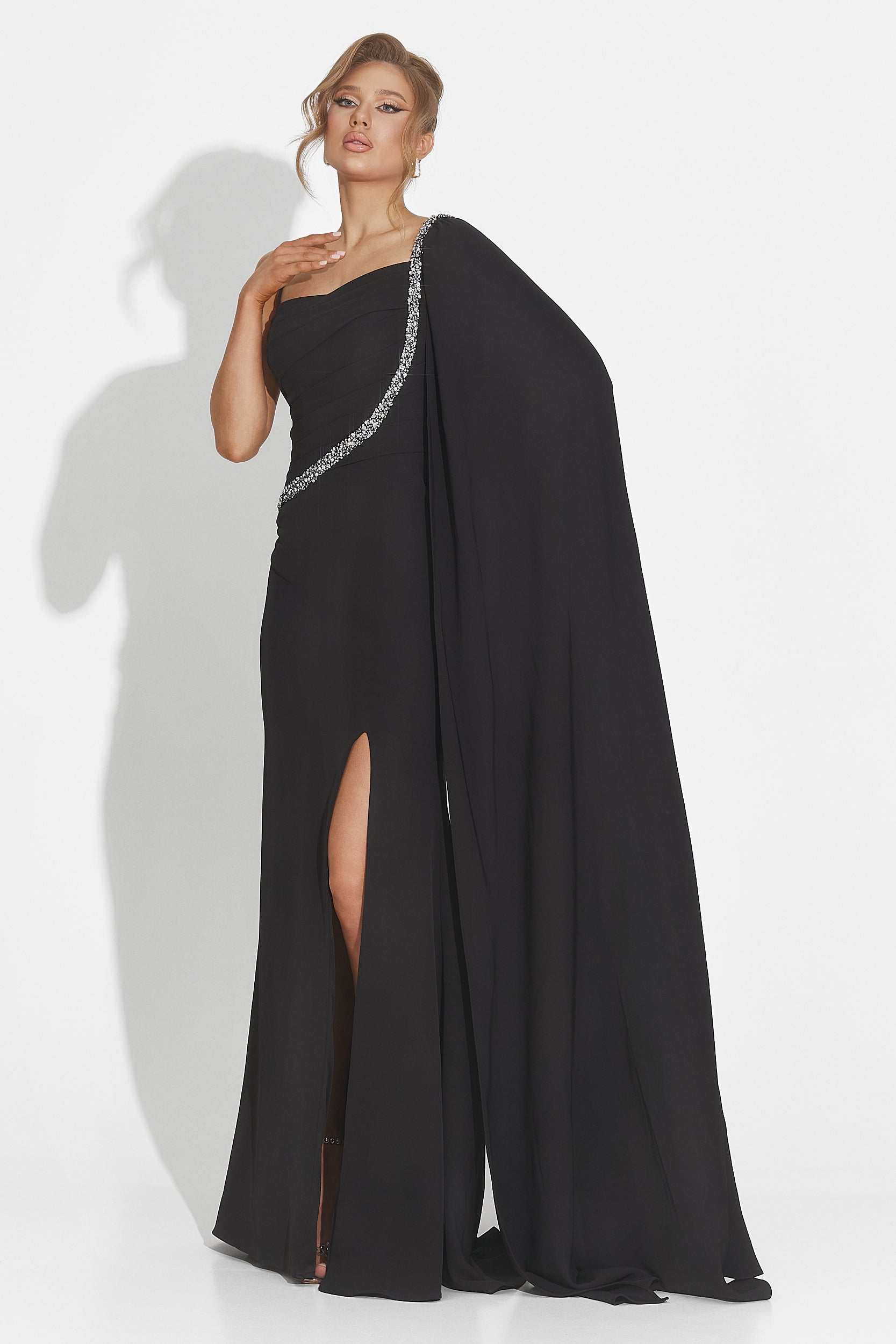 Rochie dama lunga neagra Libre Bogas