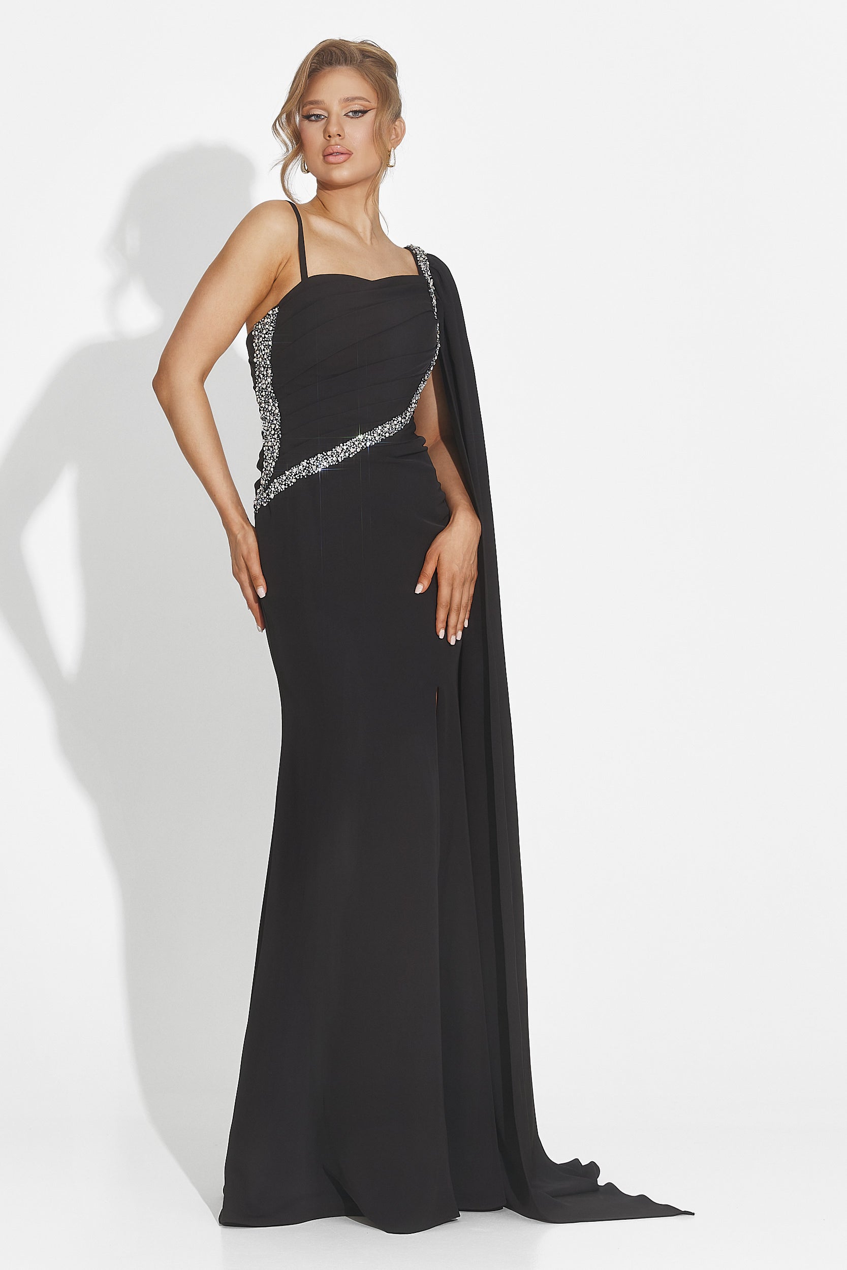 Rochie dama lunga neagra Libre Bogas