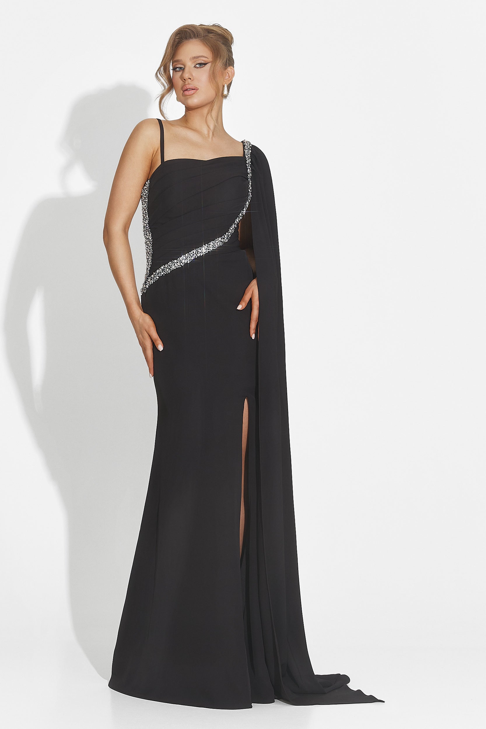 Rochie dama lunga neagra Libre Bogas