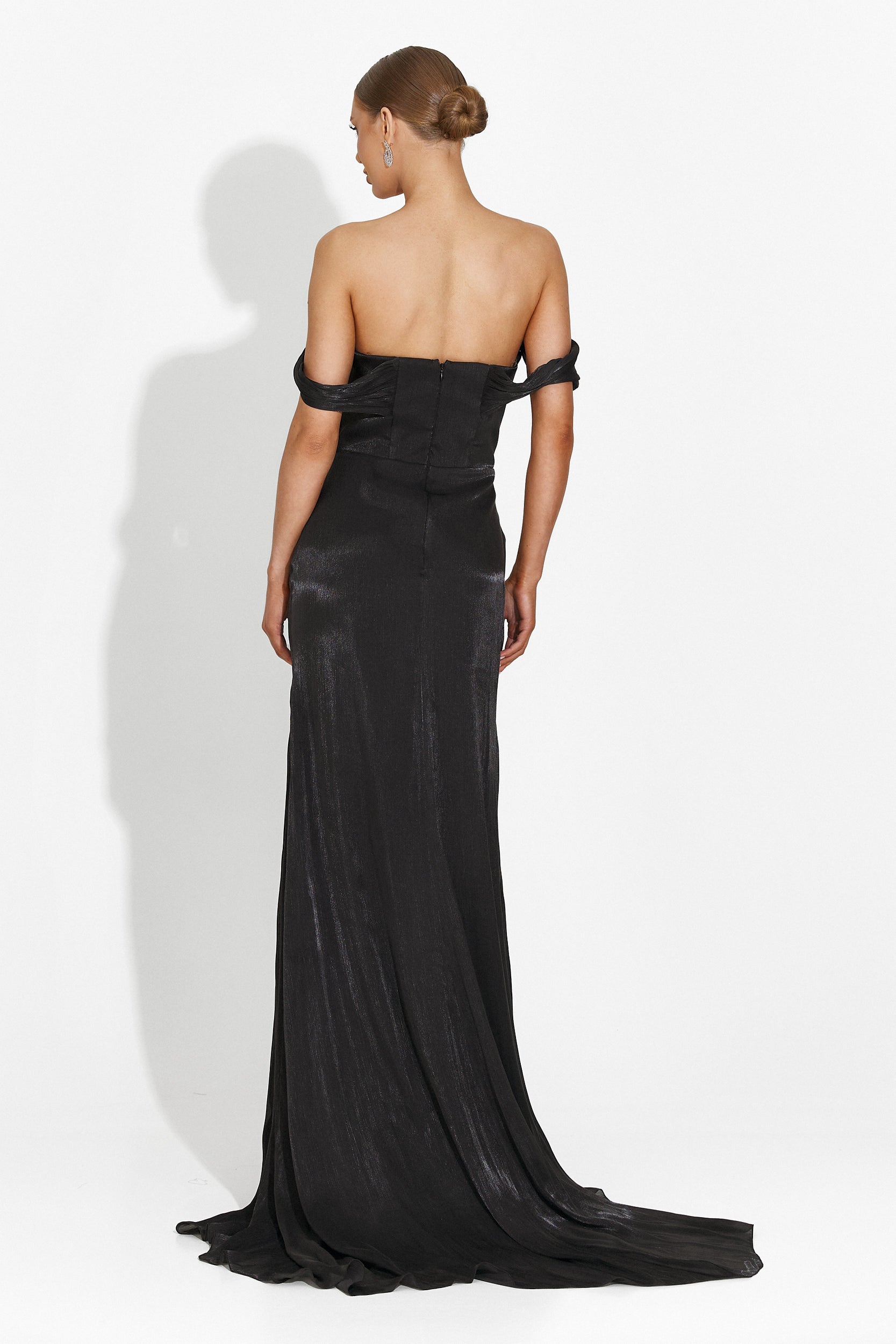 [Resigilat] Rochie dama lunga neagra Sharmaine Bogas