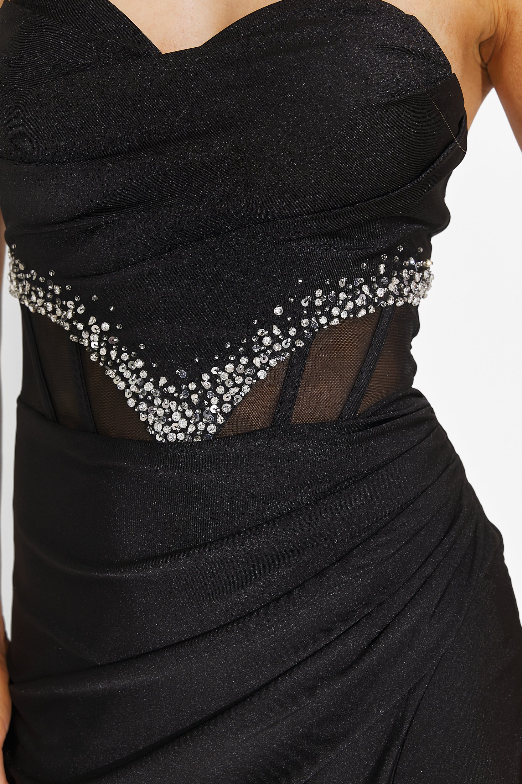 Rochie dama lunga neagra Sonya Bogas