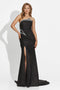 Rochie dama lunga neagra Vonie Bogas