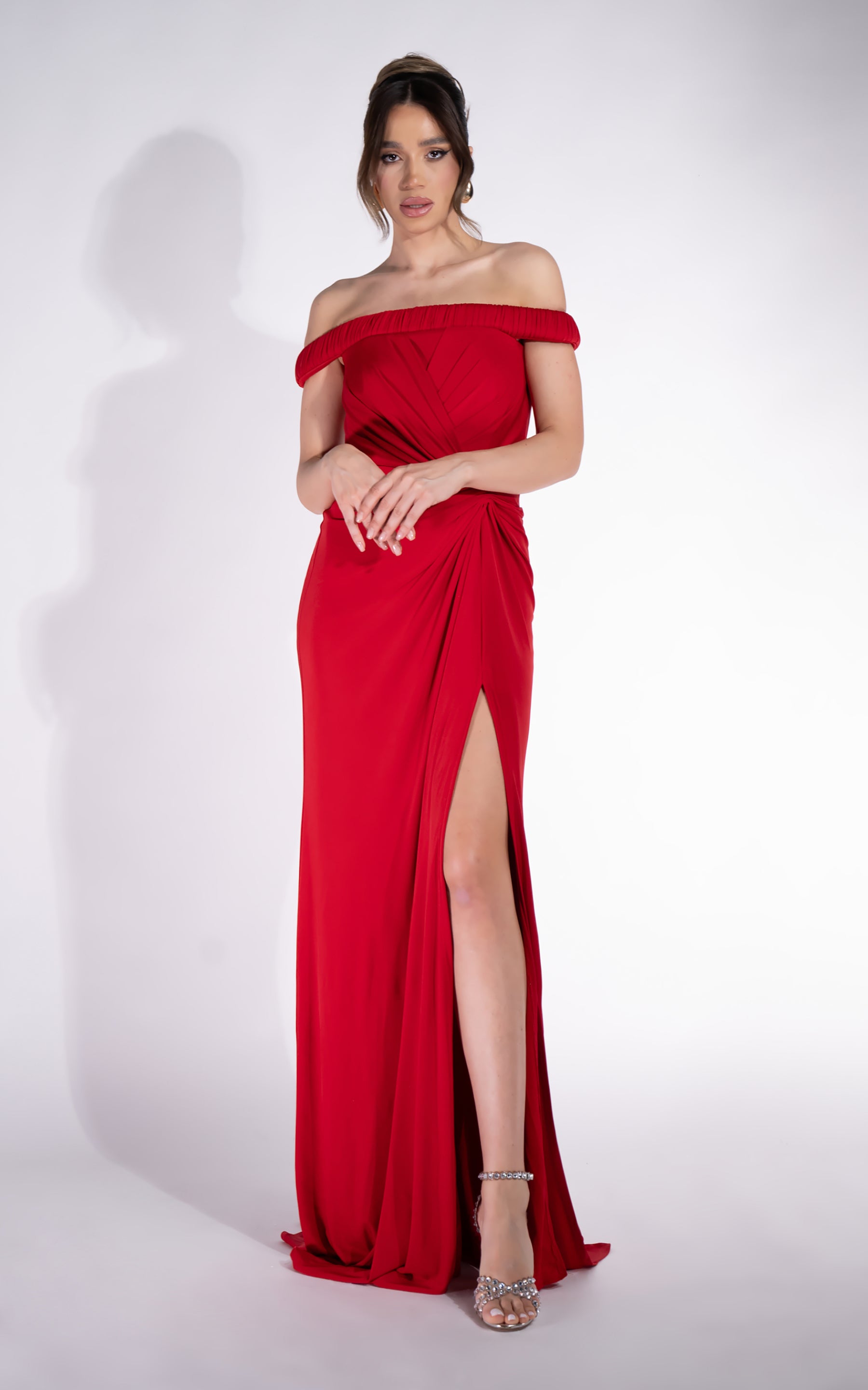 Rochie dama lunga rosie Rehise Bogas