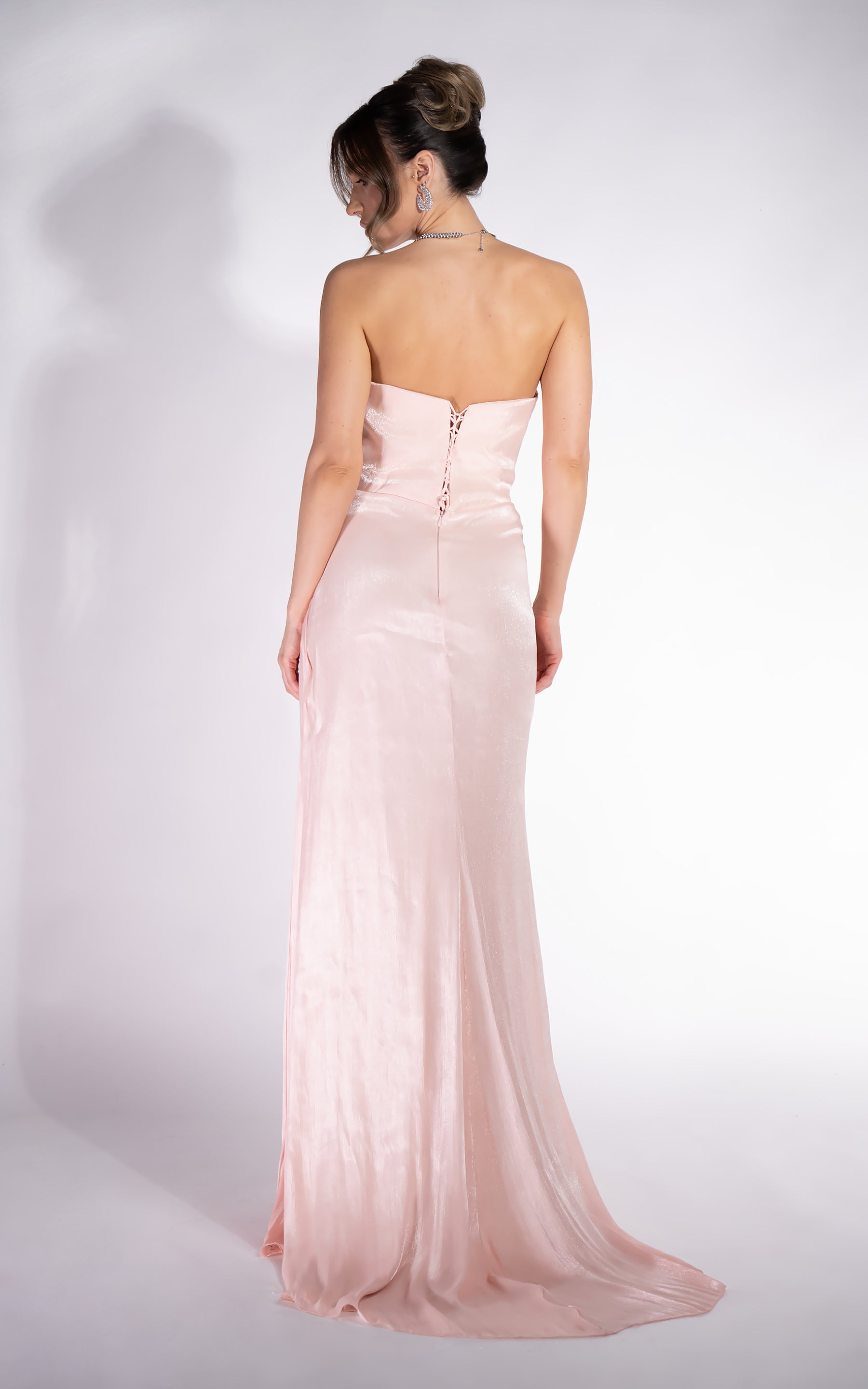 [Resigilat] Rochie dama lunga roz Klarisa Bogas