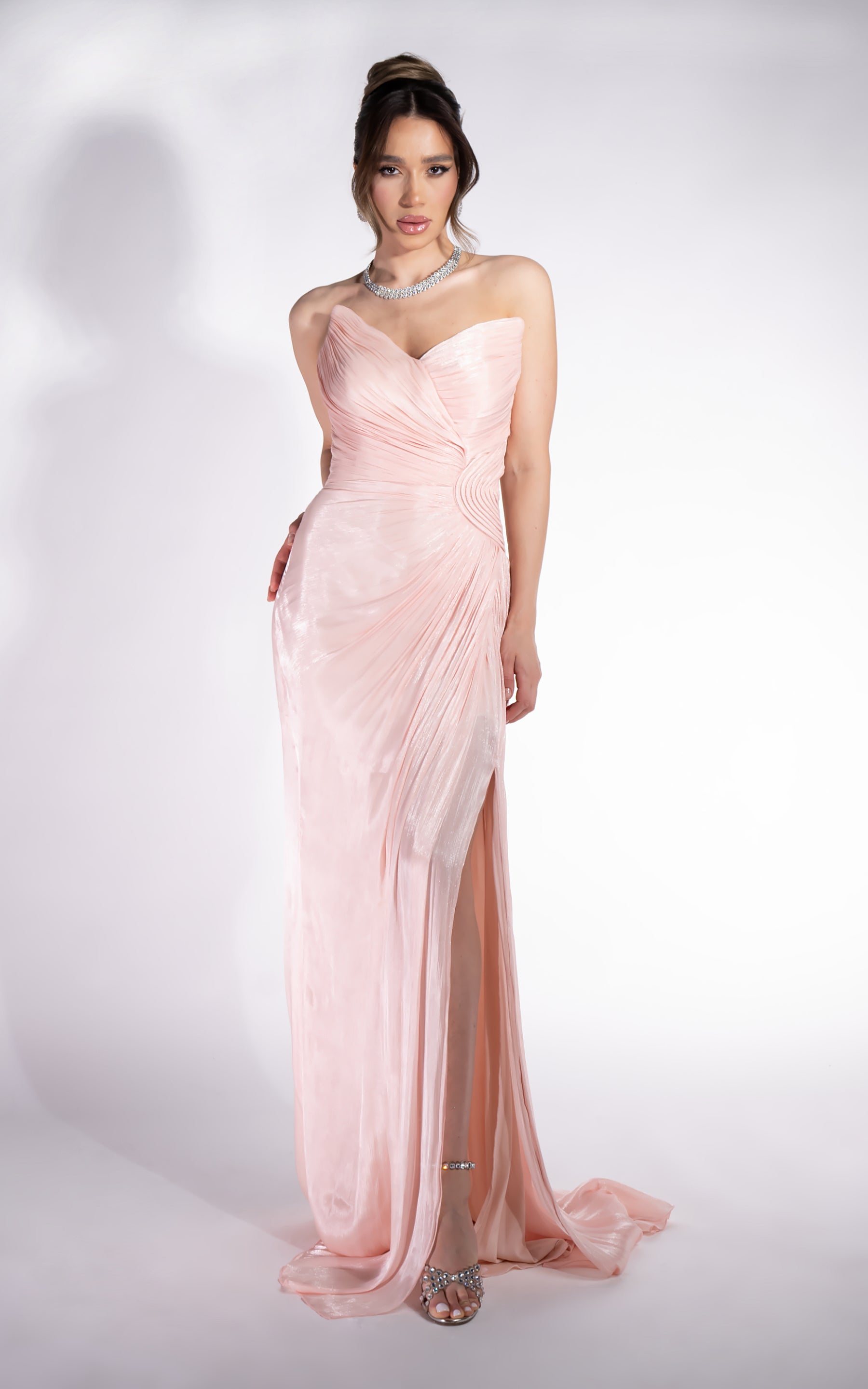 [Resigilat] Rochie dama lunga roz Klarisa Bogas