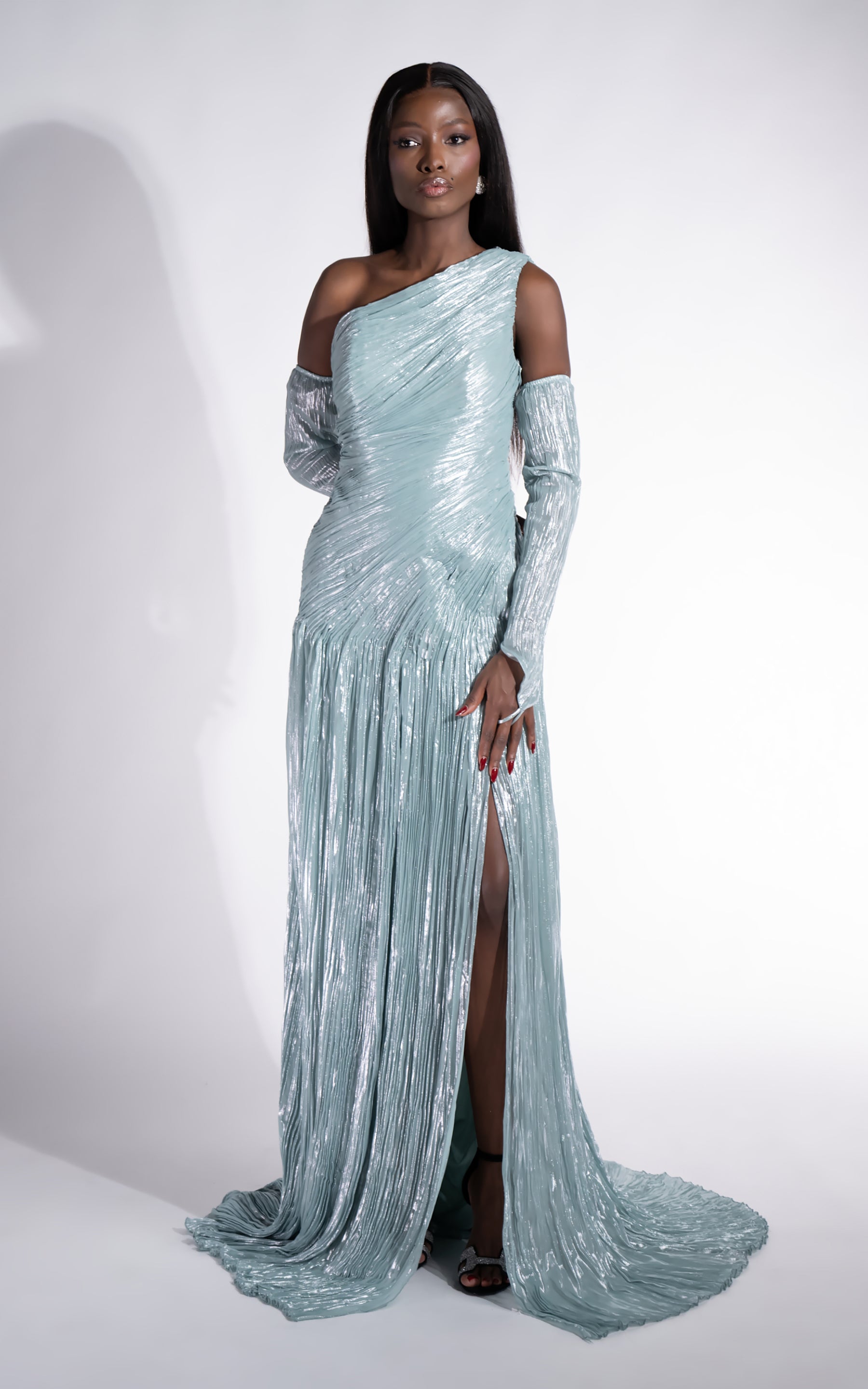 Rochie dama lunga turcoaz Penye Bogas