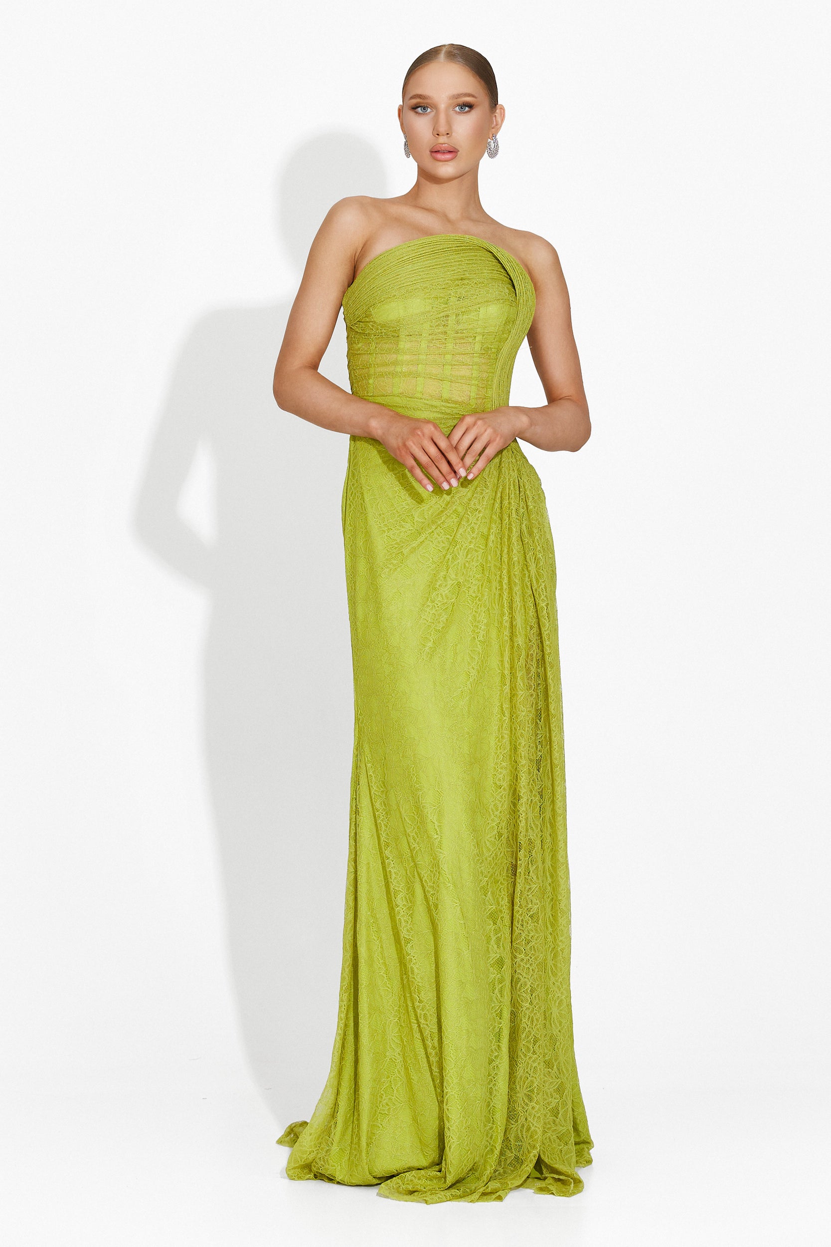 Rochie dama lunga verde Apryl Bogas