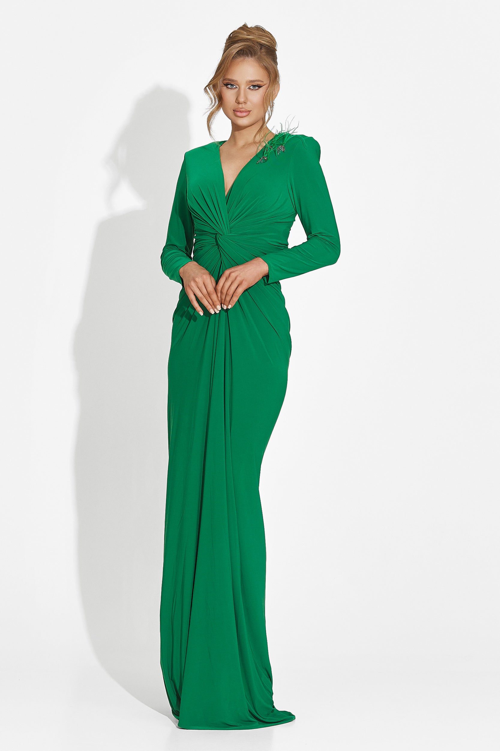 Rochie dama lunga verde Ensa Bogas