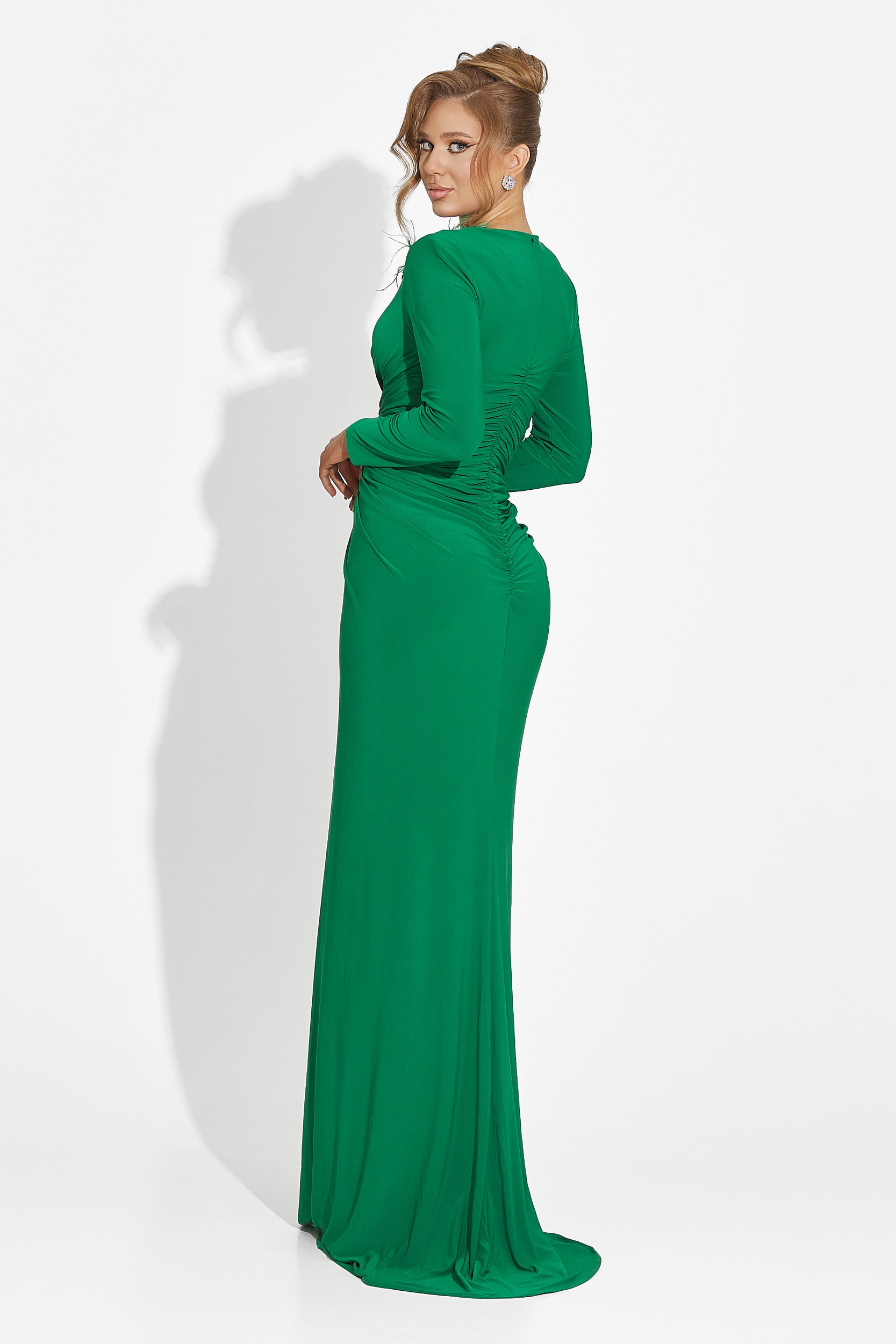 Rochie dama lunga verde Ensa Bogas