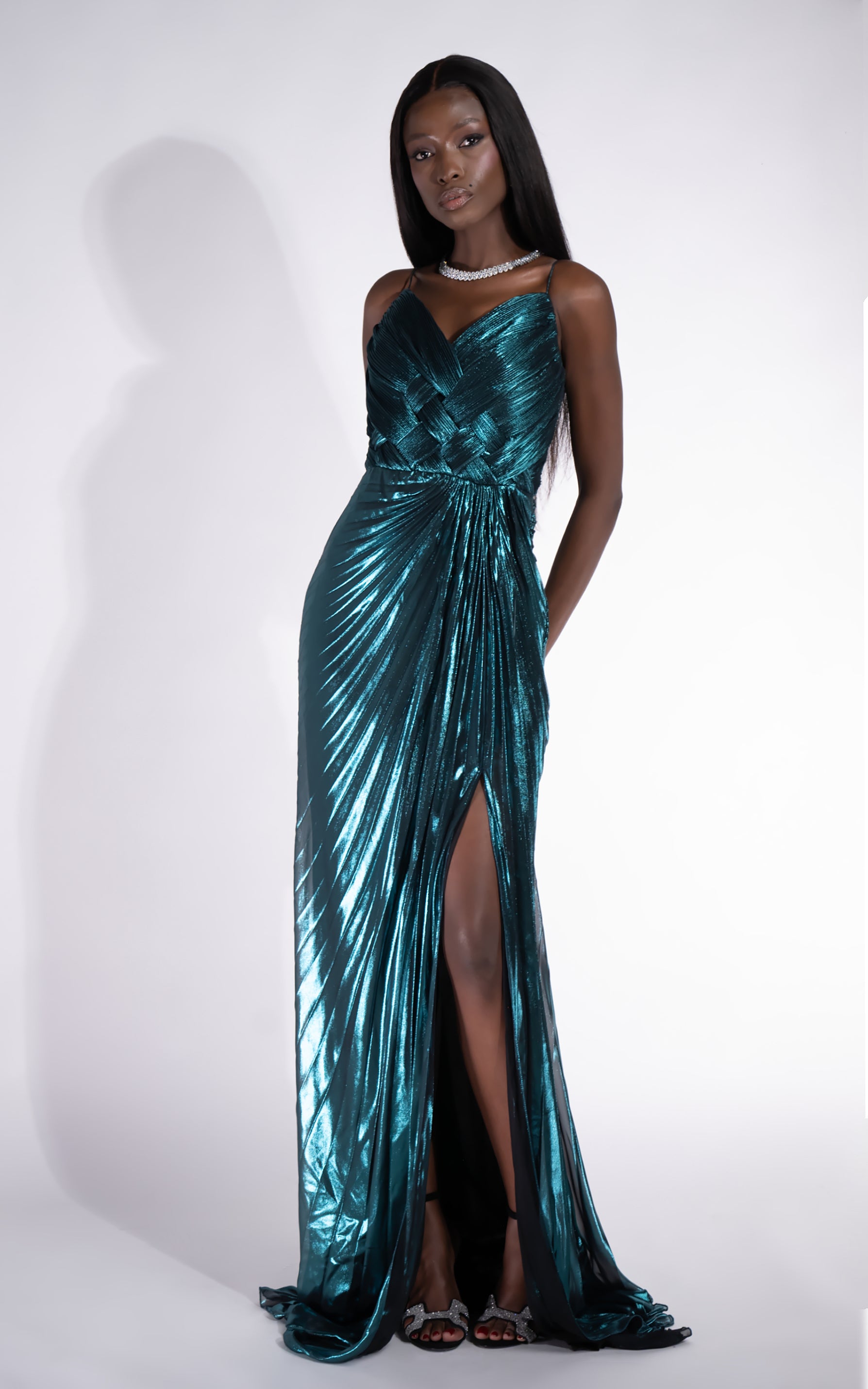 Rochie dama lunga verde Mylanka Bogas