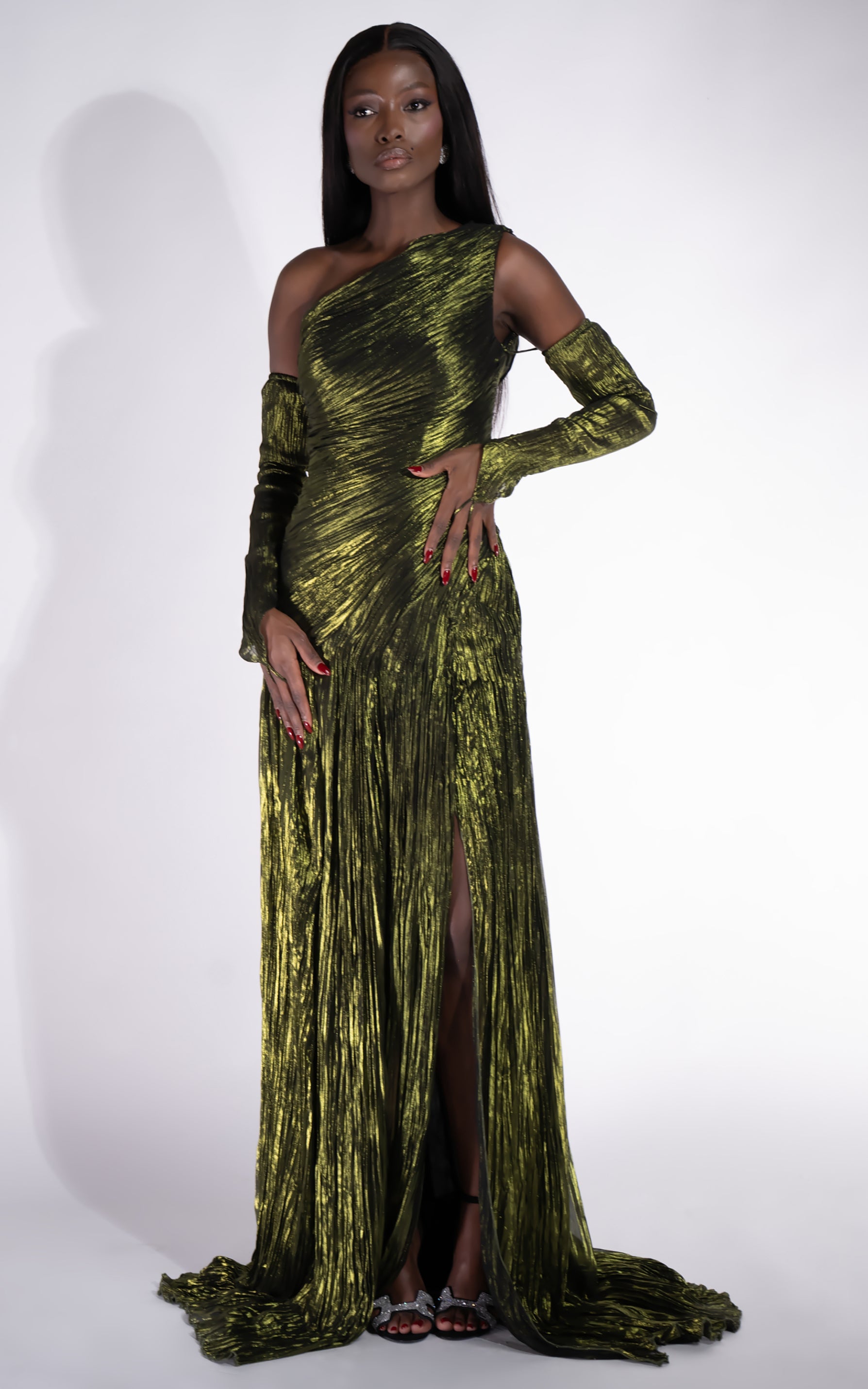 Rochie dama lunga verde Penye Bogas