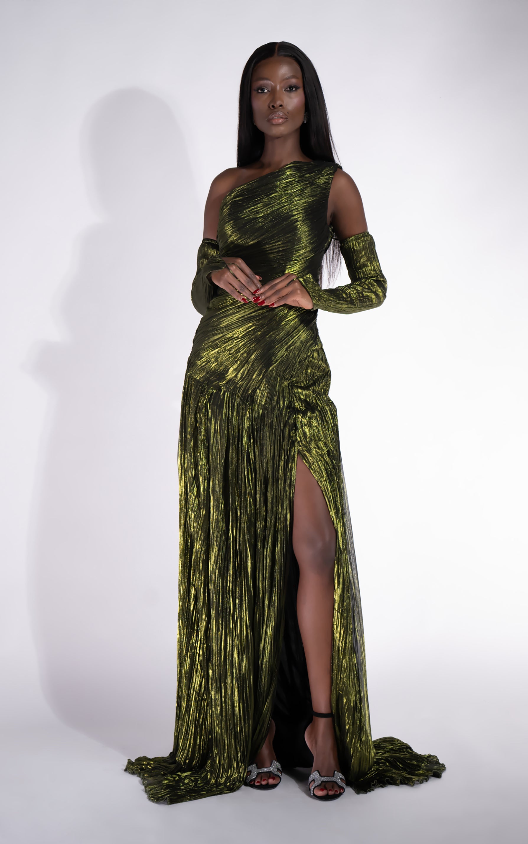 Rochie dama lunga verde Penye Bogas