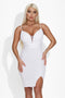 Rochie dama scurta alba Moriena Bogas
