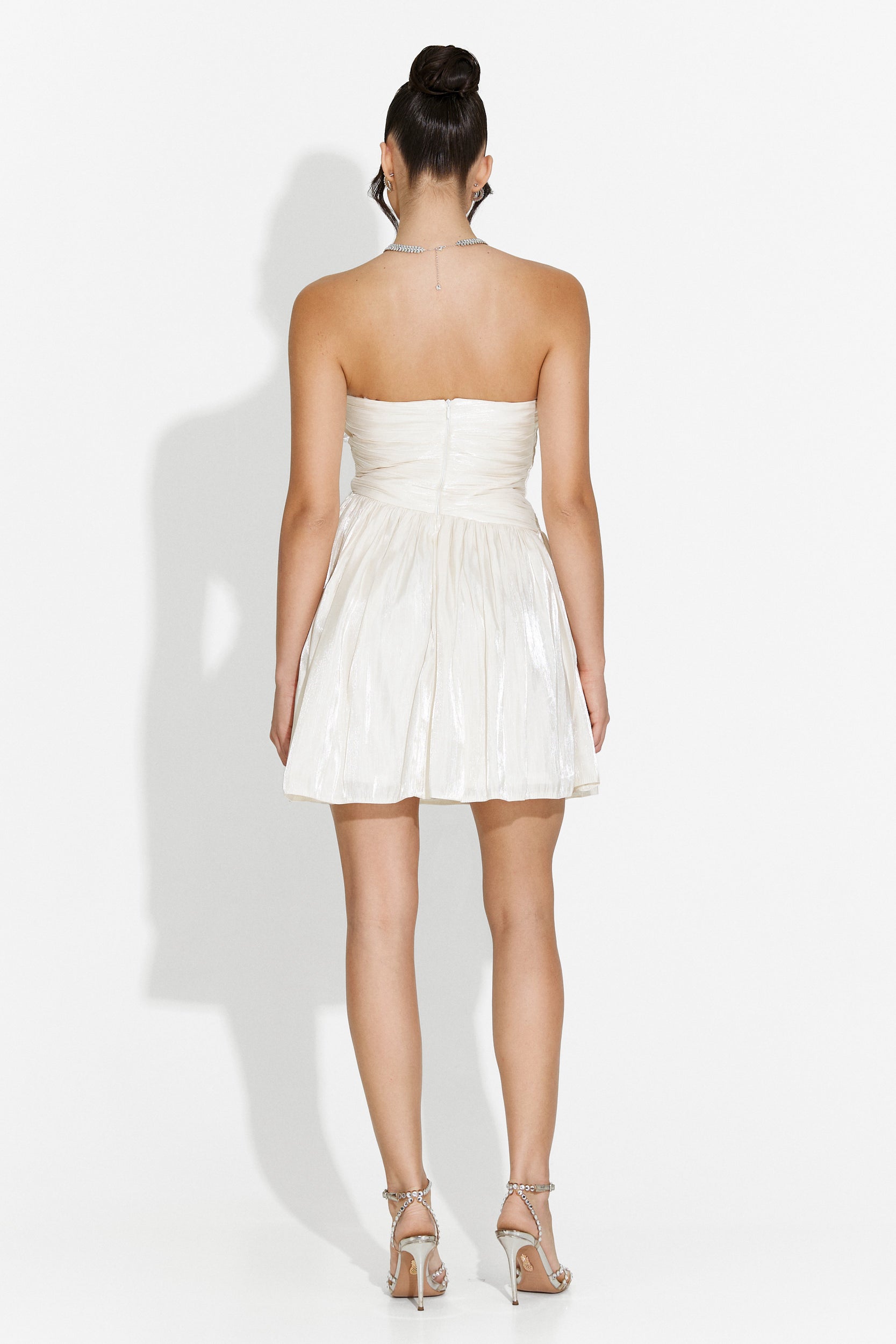 Rochie dama scurta bej Ziora Bogas