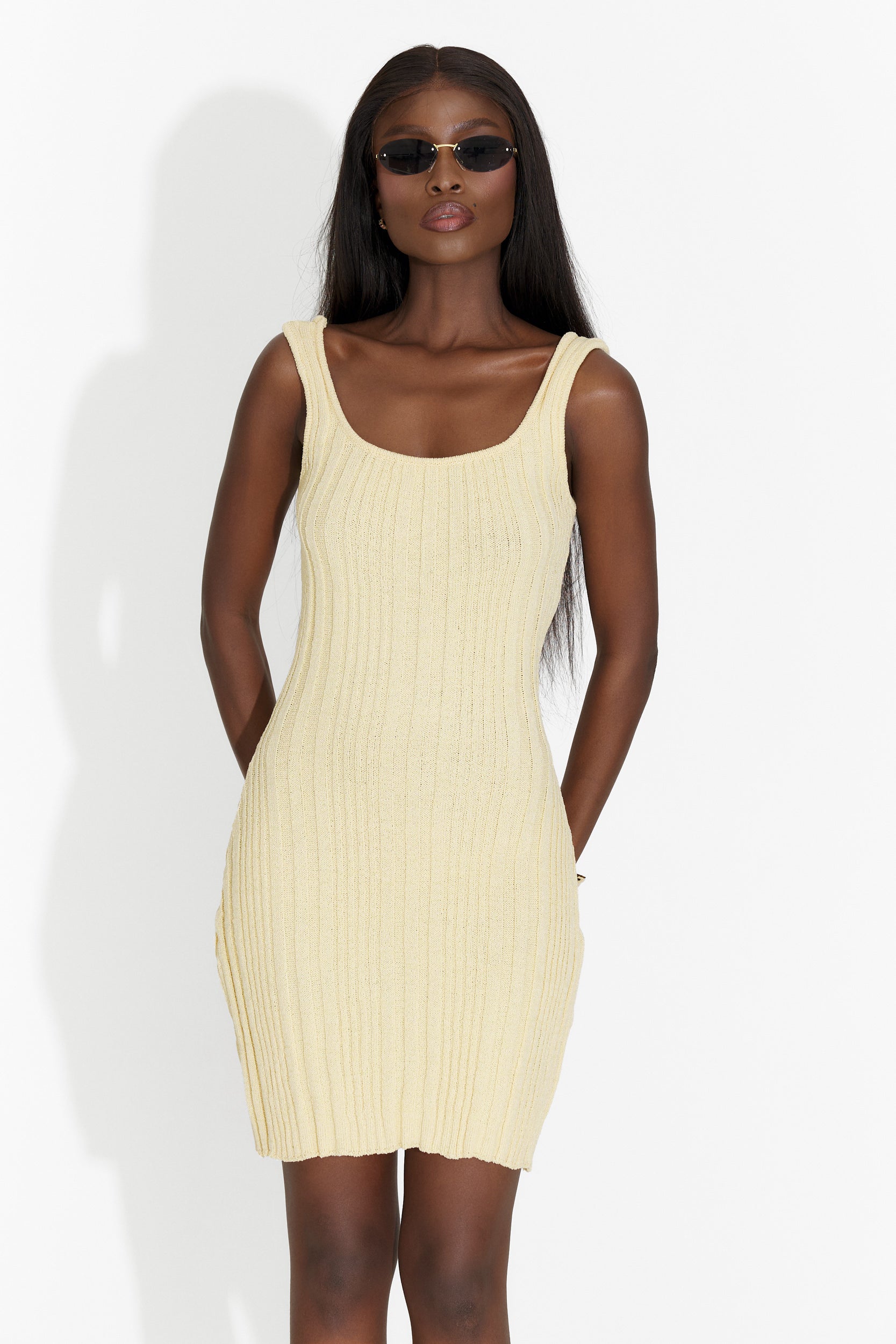 Rochie dama scurta galbena Splosh Bogas