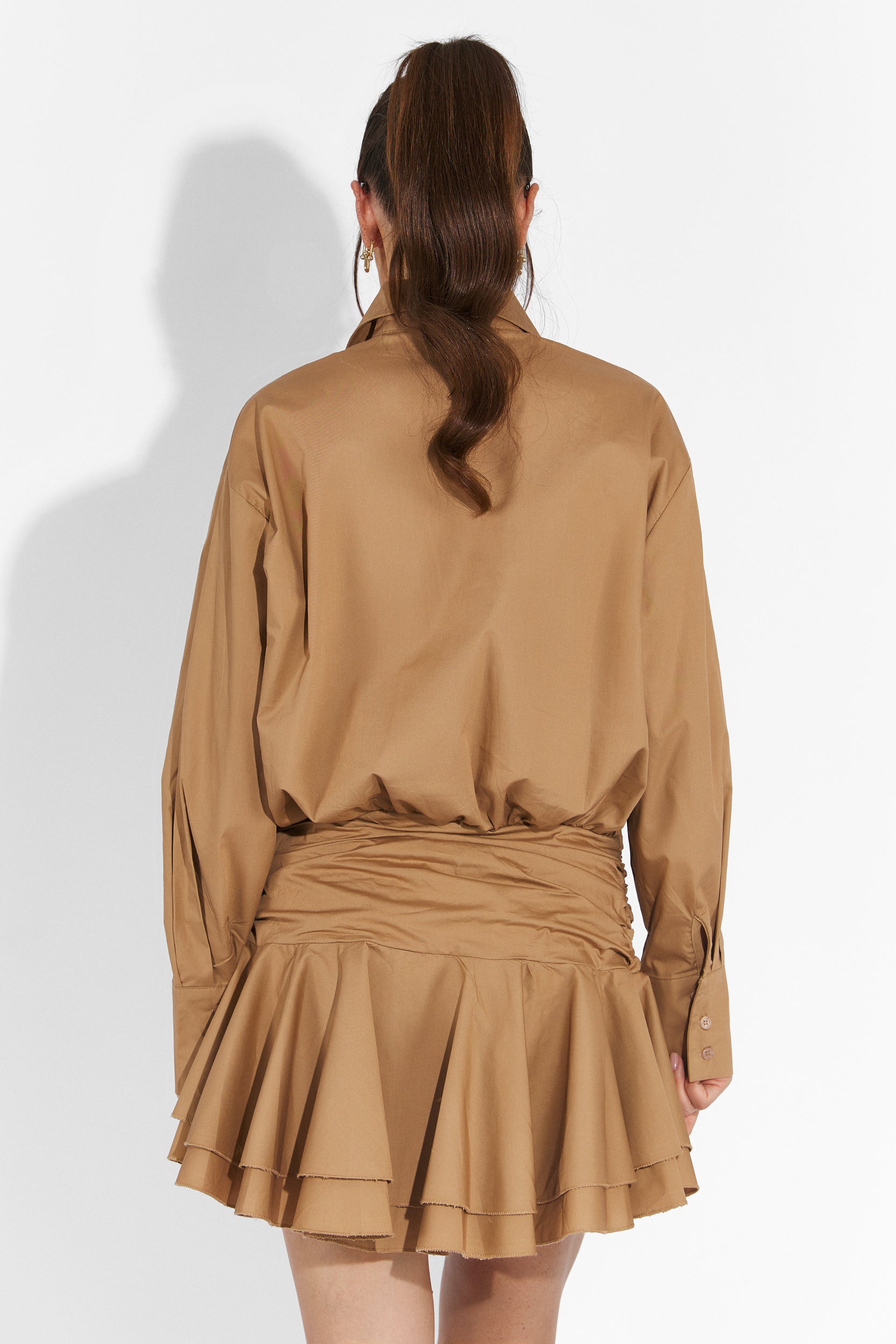 [Resigilat] Rochie dama scurta maro Snify Bogas