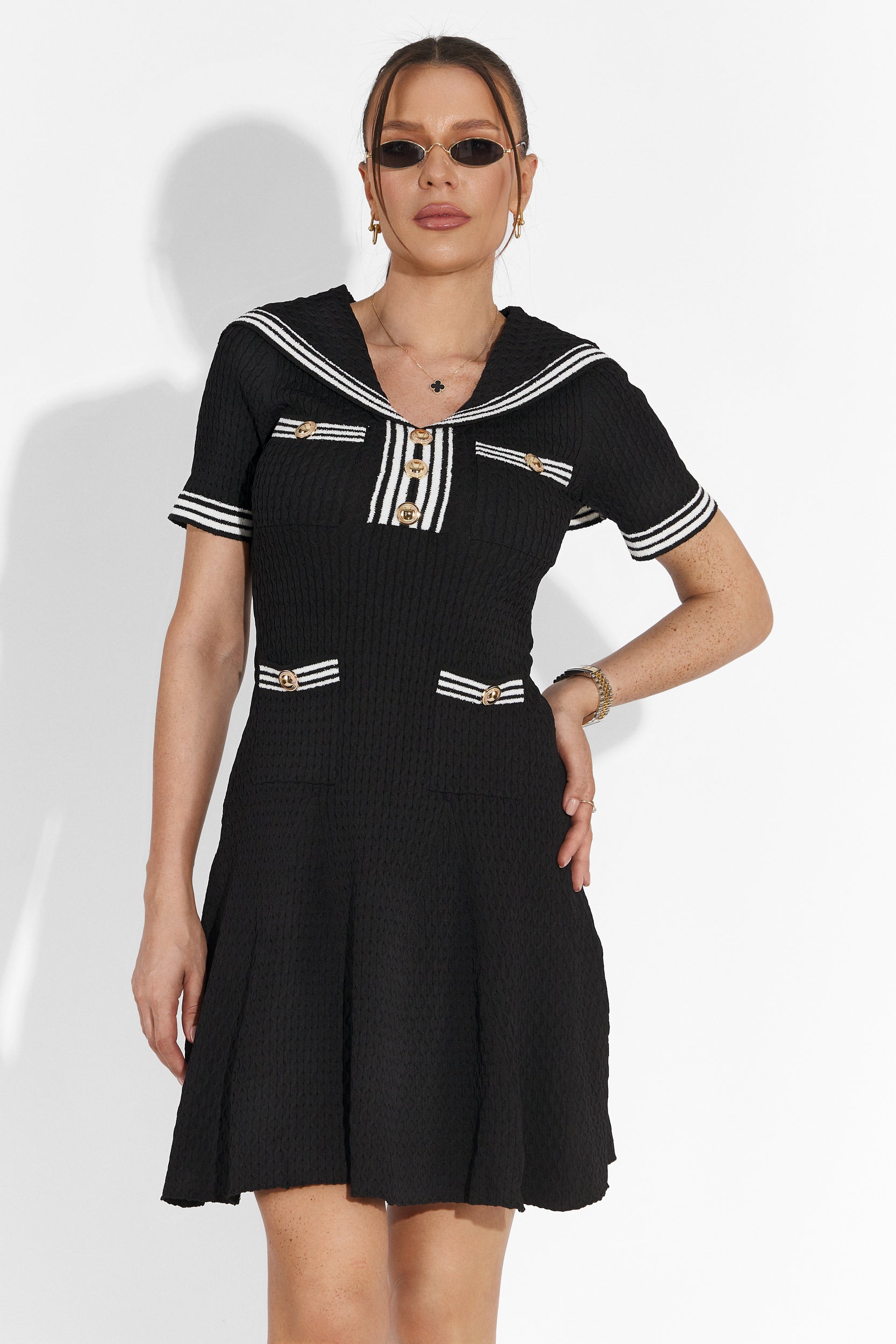 Rochie dama scurta neagra Menas Bogas