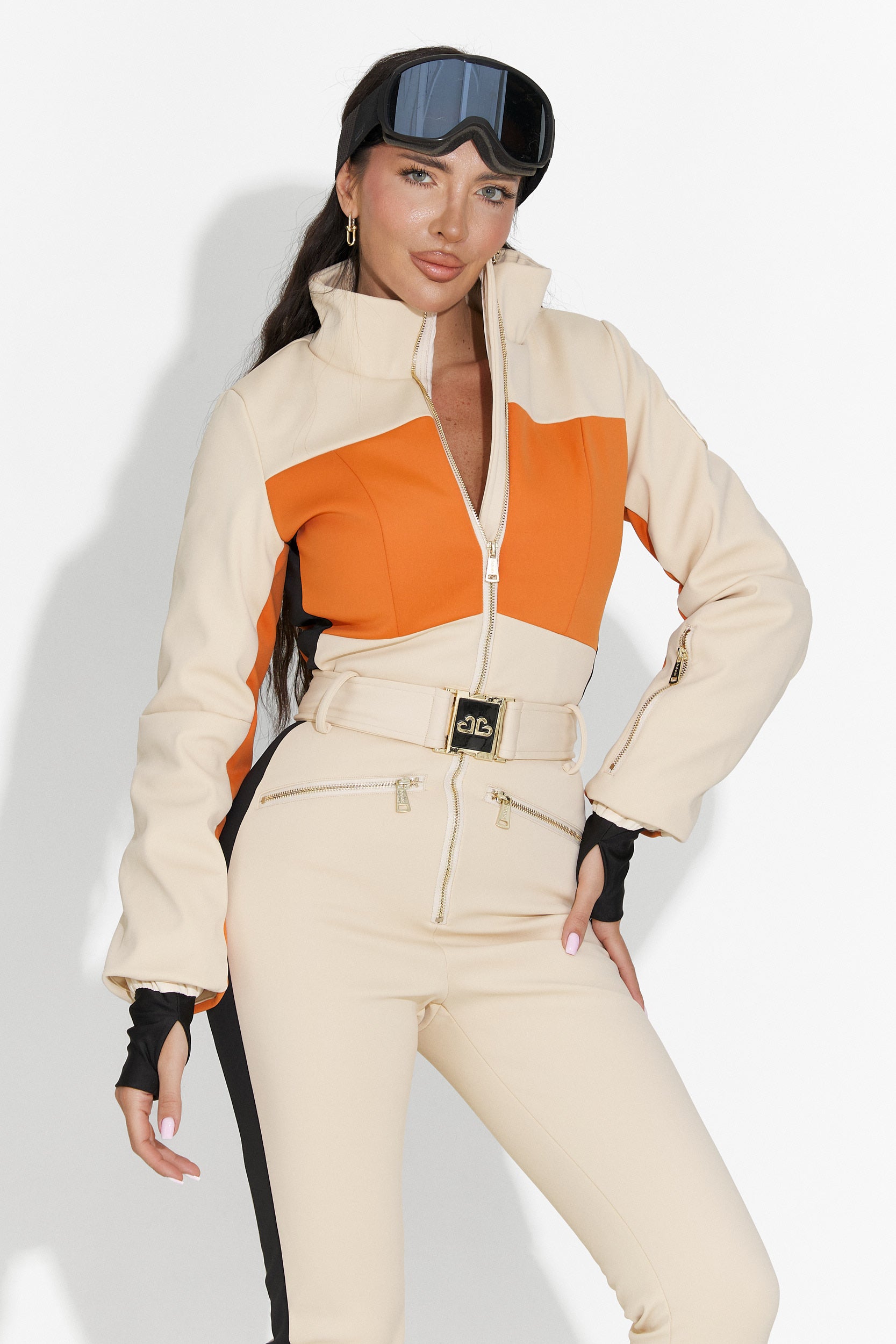 Salopeta ski casual bej Vernoa Bogas