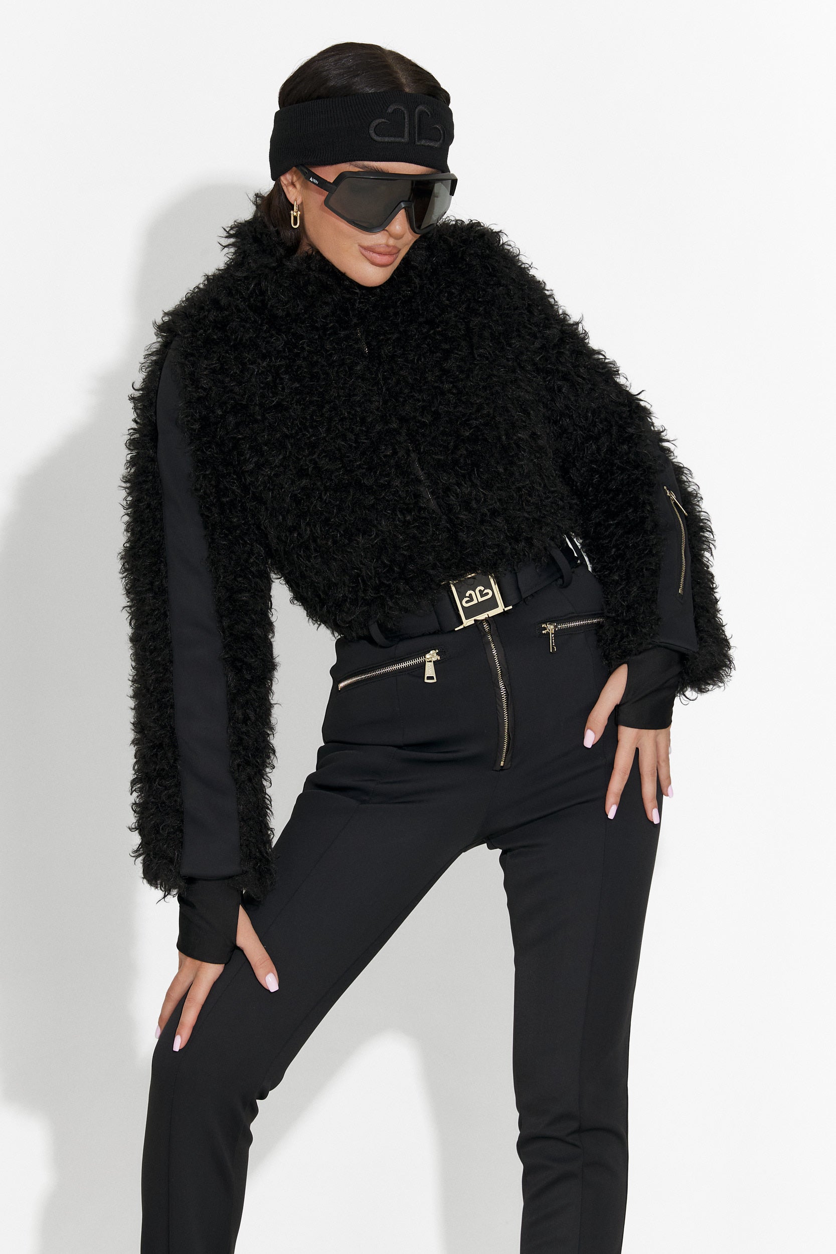 Salopeta ski casual neagra Alycia Bogas