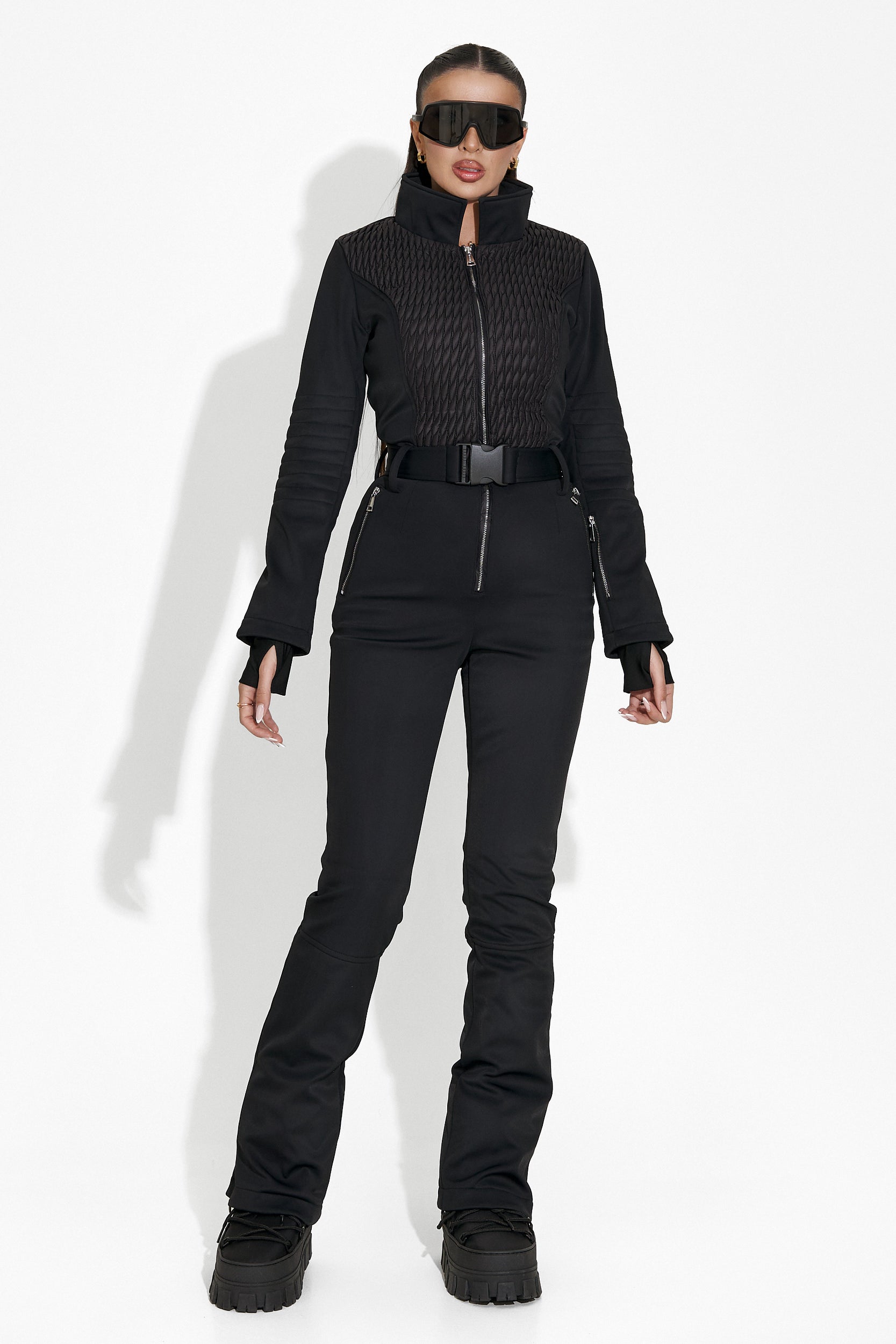 Salopeta ski casual neagra Maisha Bogas