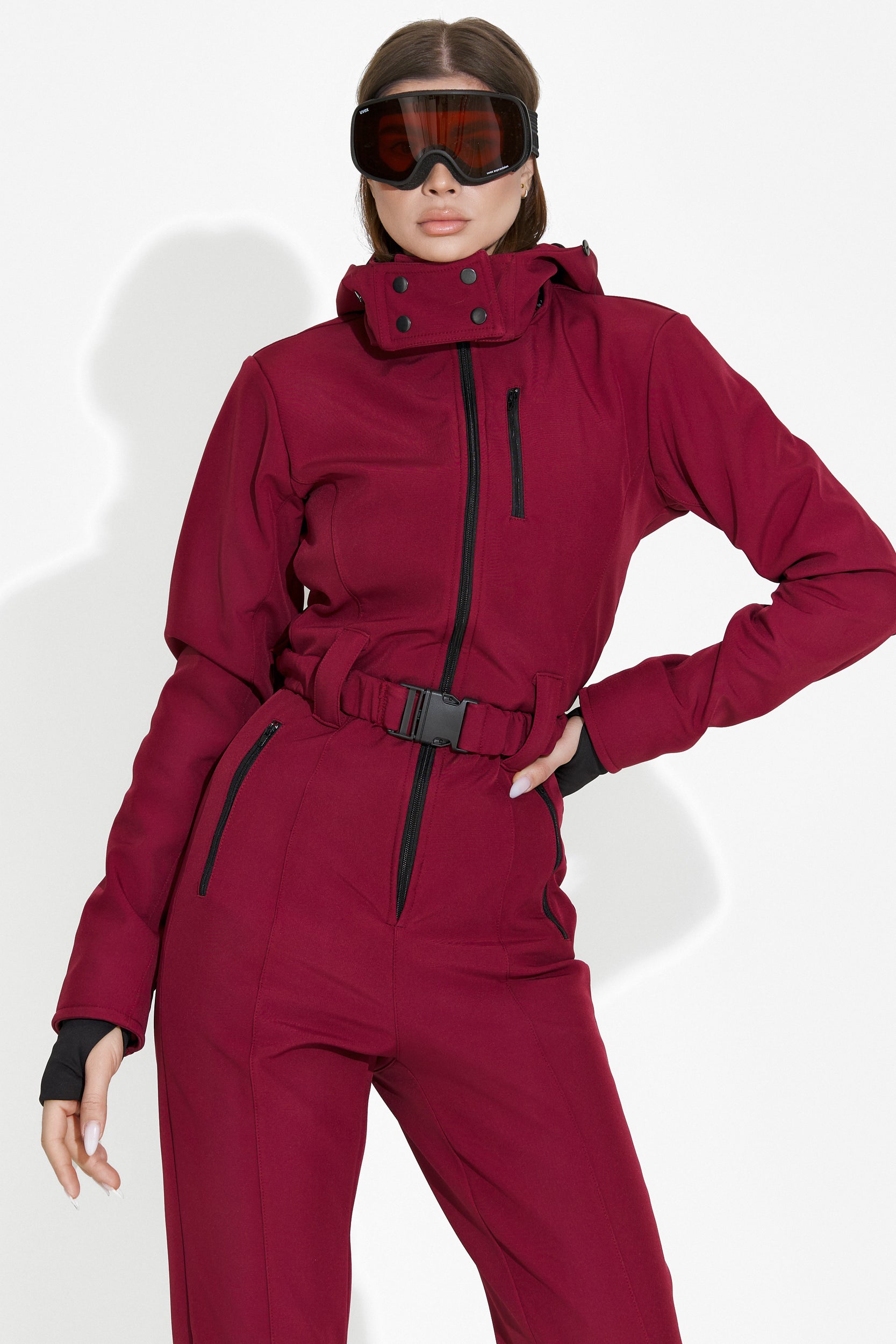 Salopeta ski casual burgundy Anodys Bogas