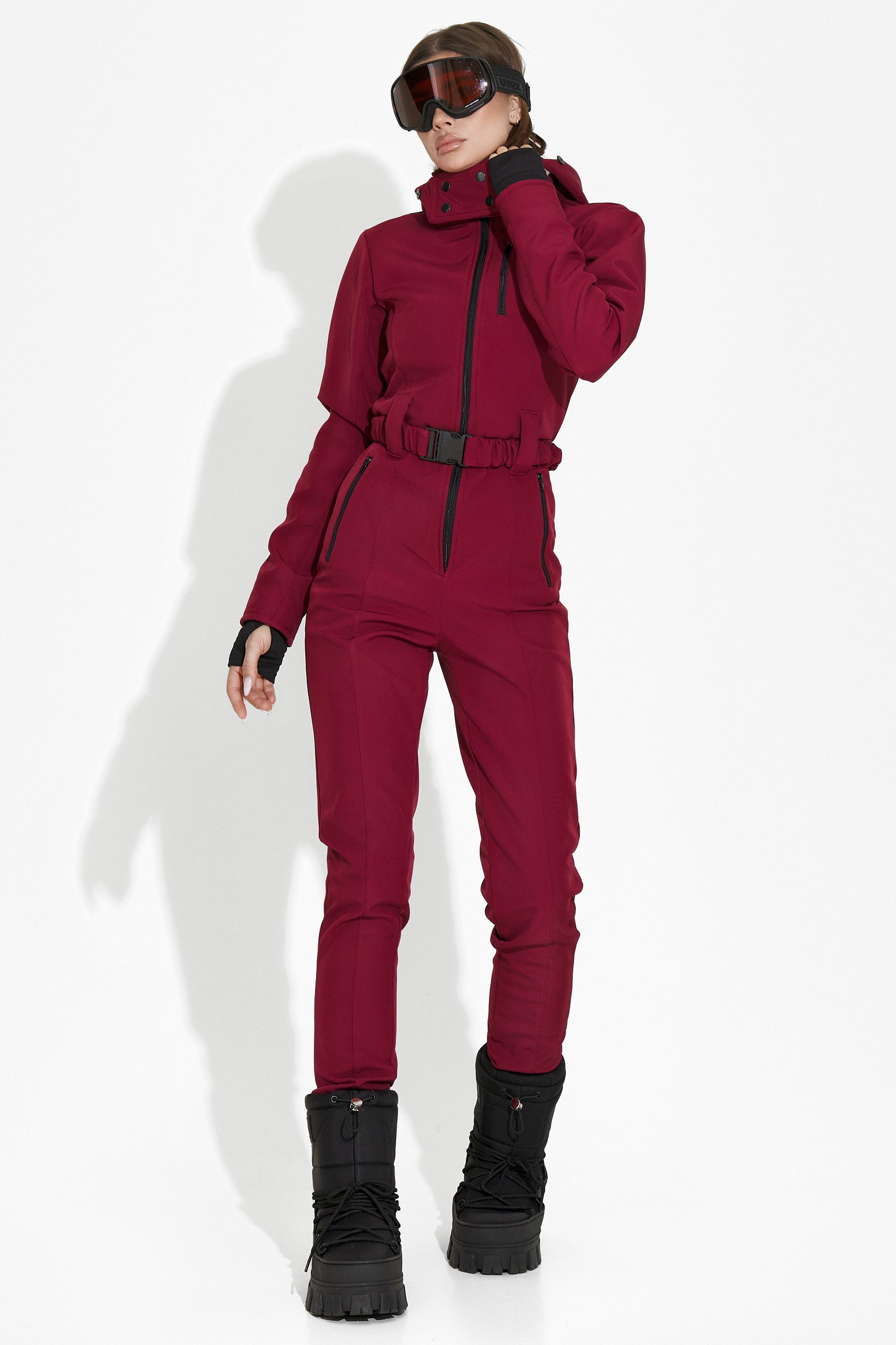 Salopeta ski casual burgundy Anodys Bogas