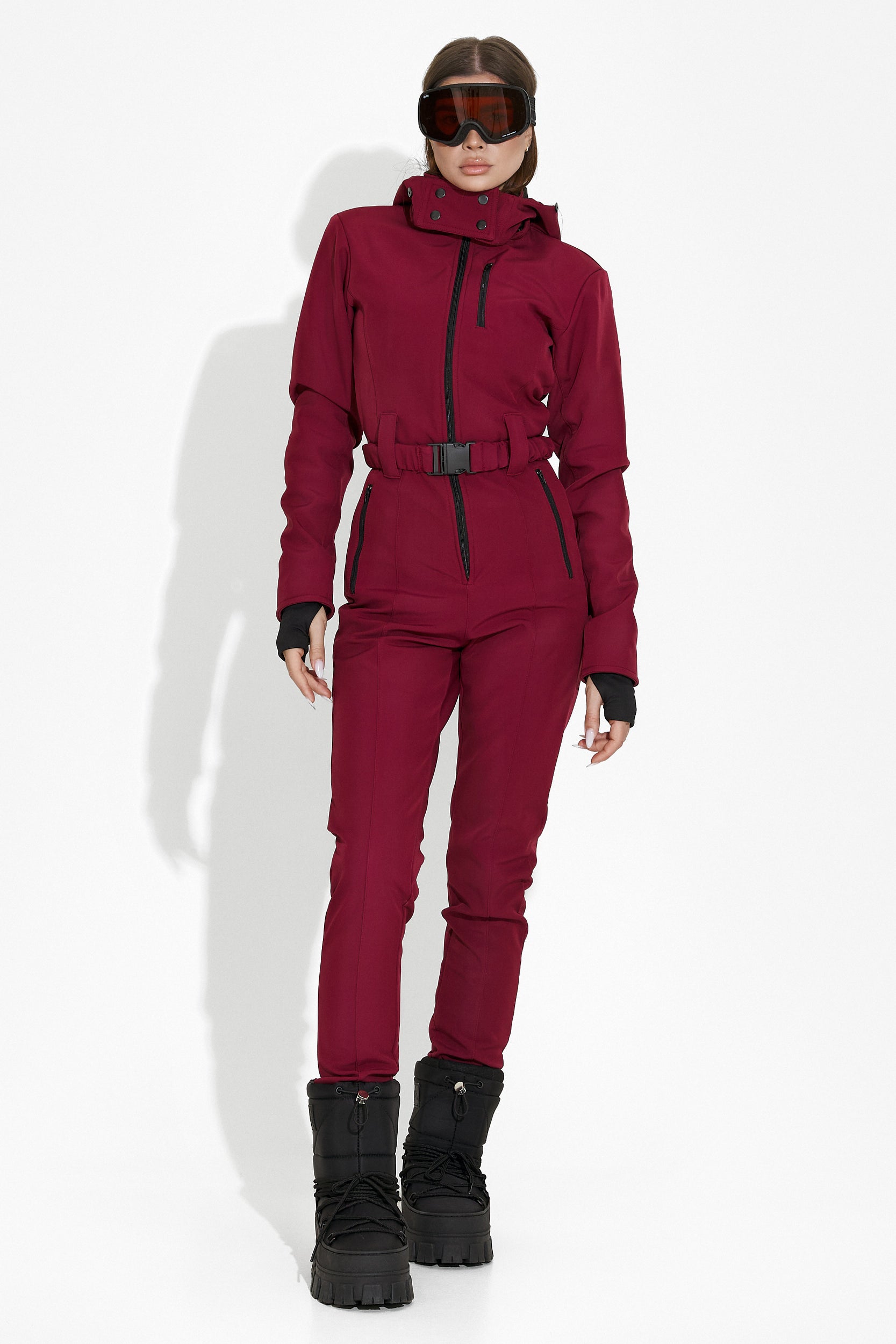 Salopeta ski casual burgundy Anodys Bogas