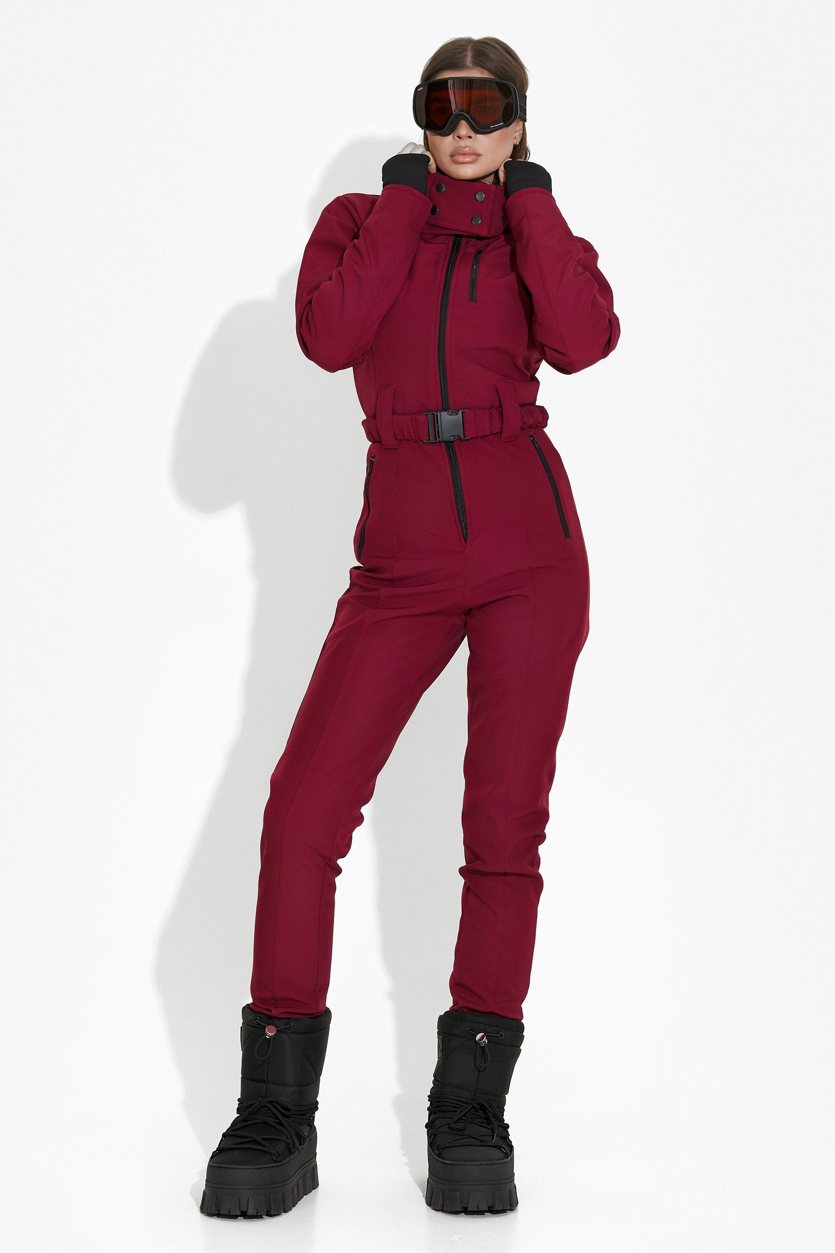 Salopeta ski casual burgundy Anodys Bogas