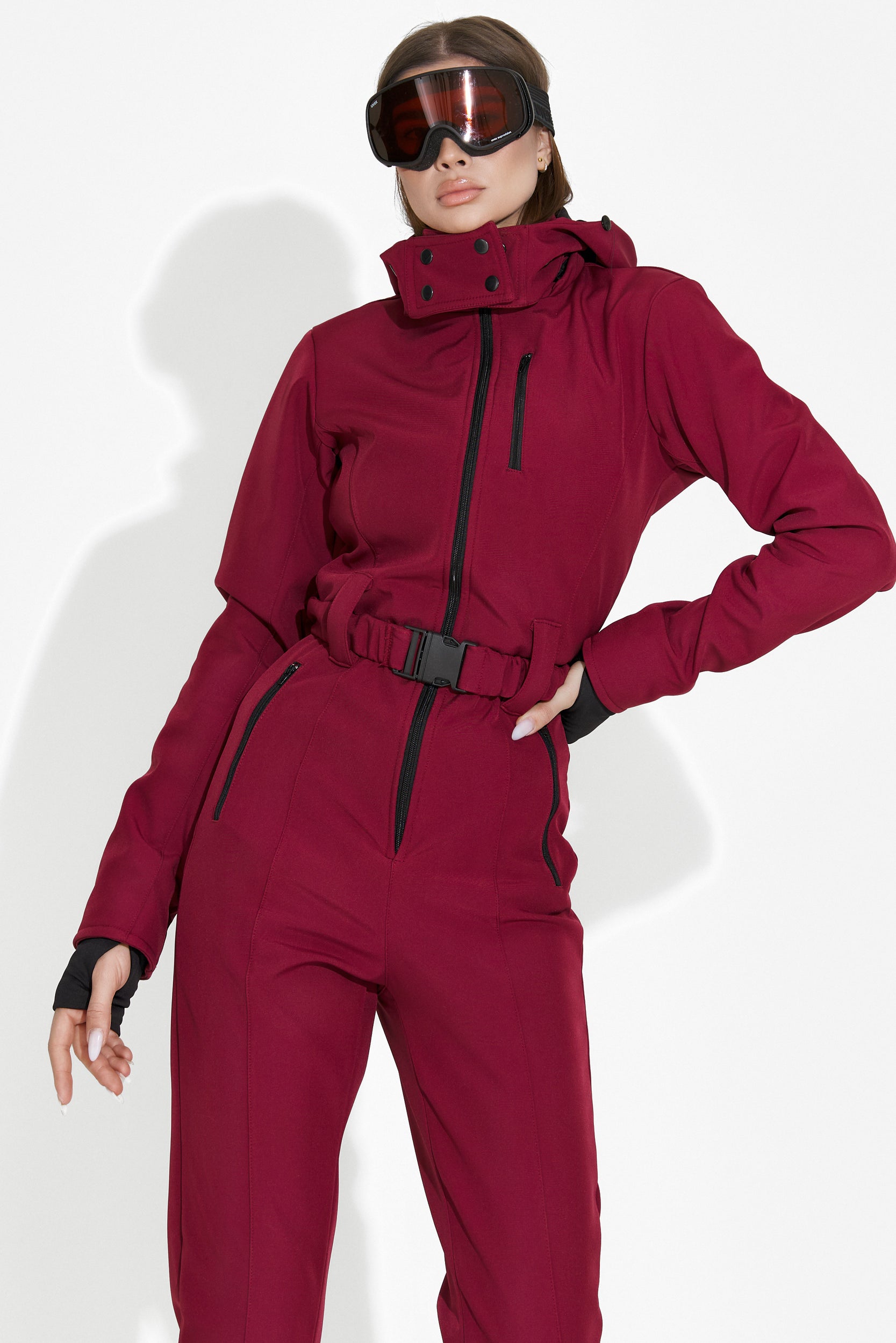 Salopeta ski casual burgundy Anodys Bogas